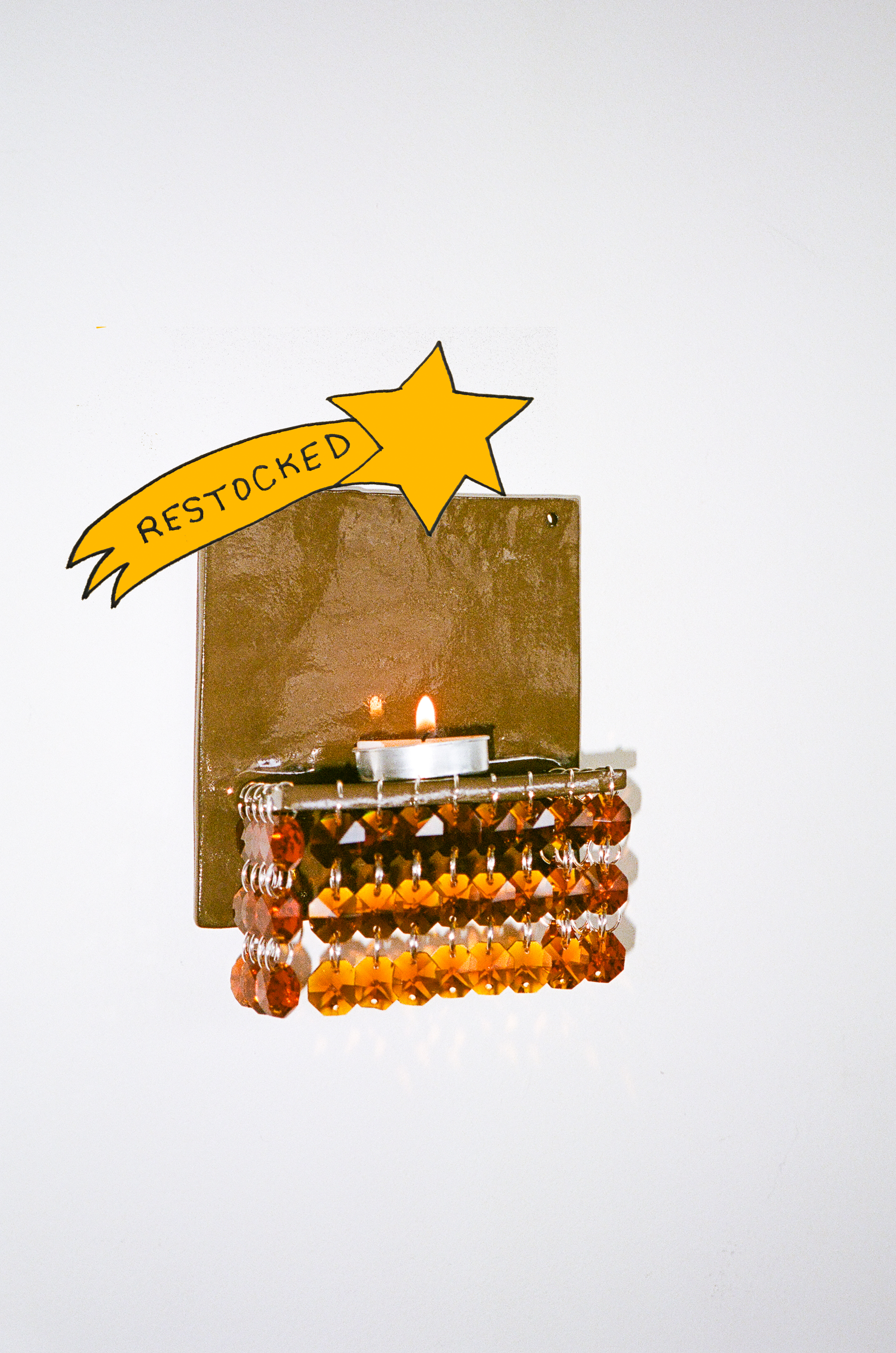 **RESTOCKED** MARS CANDLE SCONCE