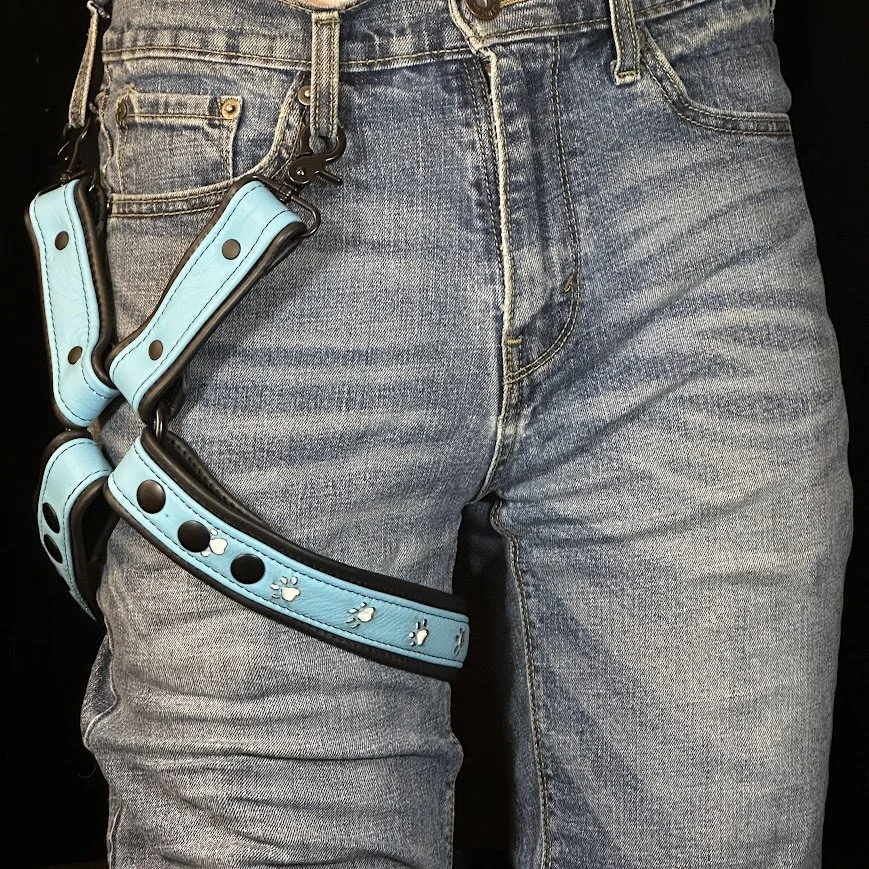 Ice Blue on Black (Puppy Paws)