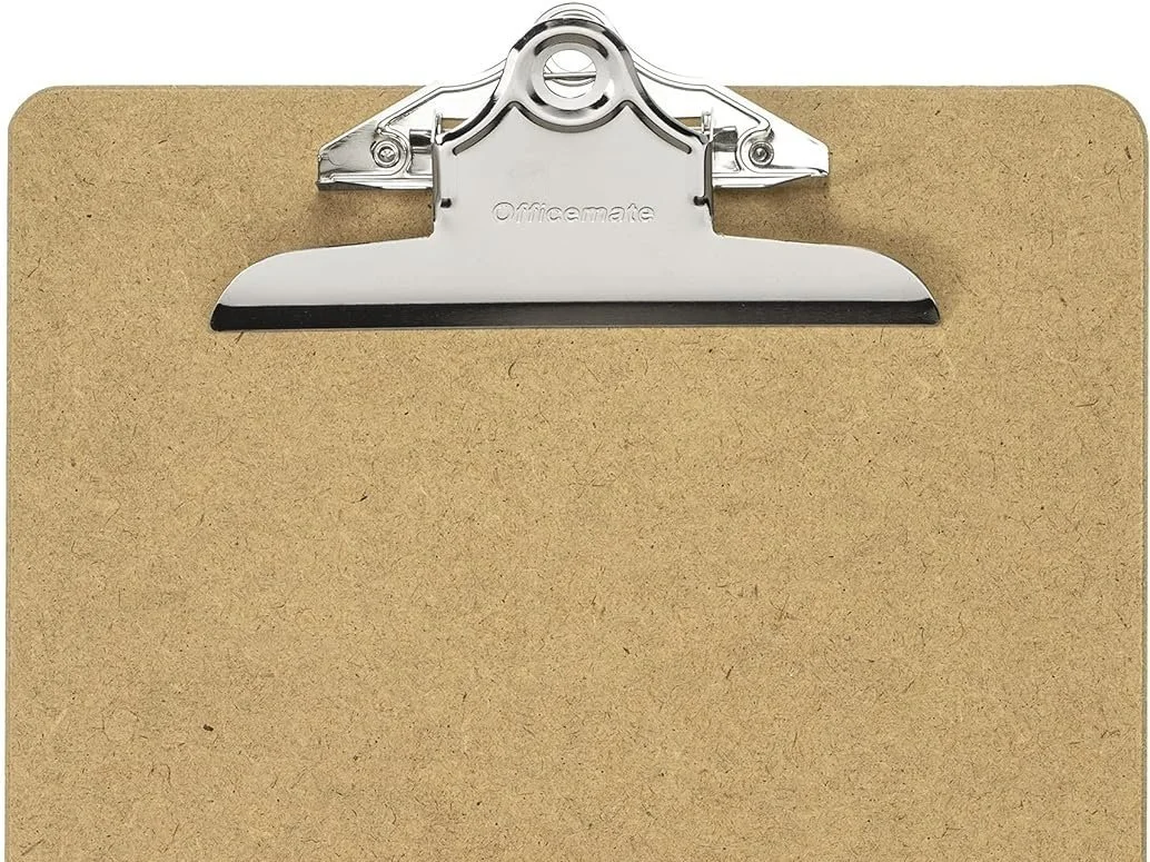 
Officemate Recycled Wood Clipboard, 6 Inch Clip, 1 Pack Clipboard, Letter Size (9 x 12.5 Inches), Brown