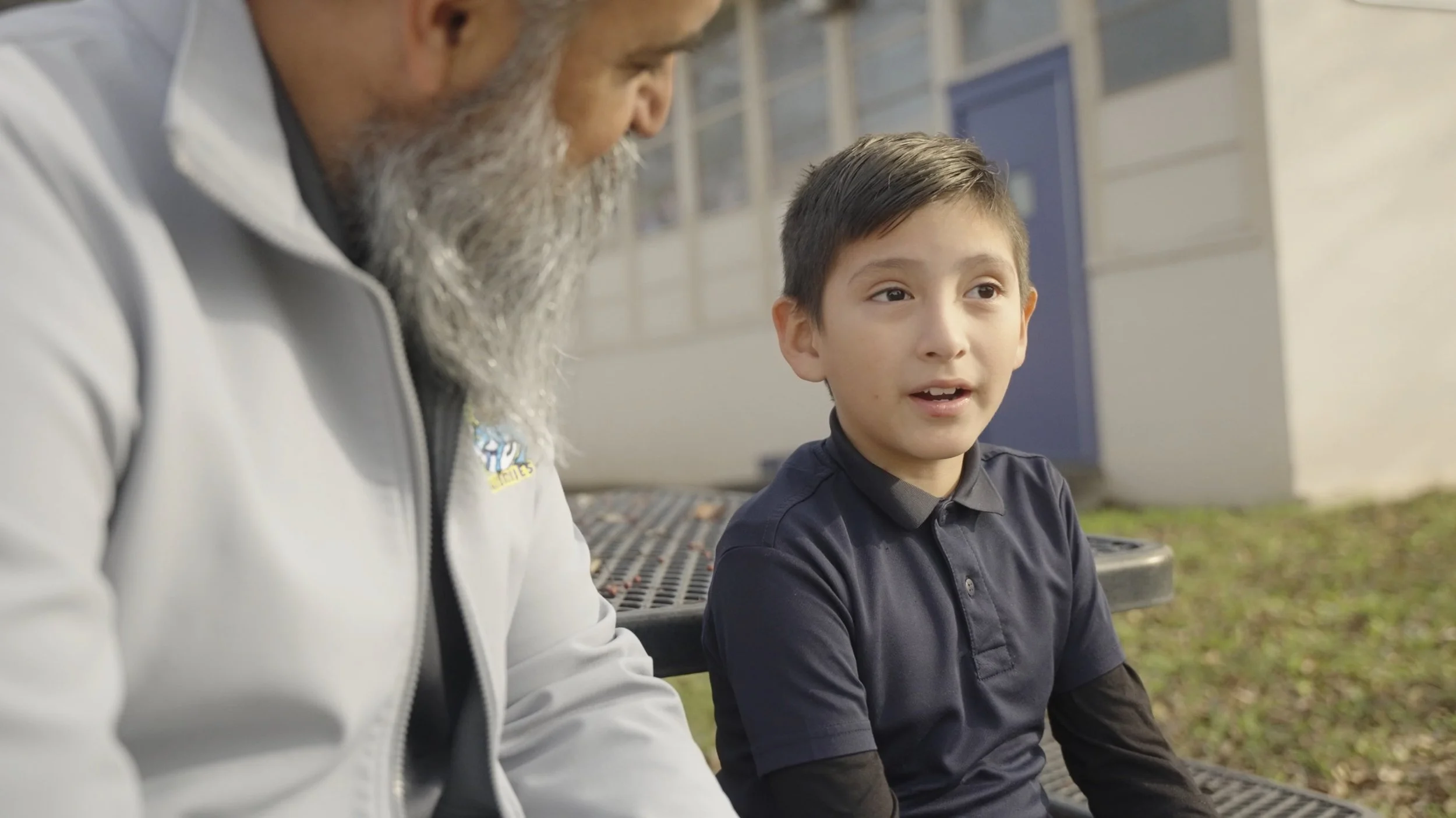 Teacher and Child sitting