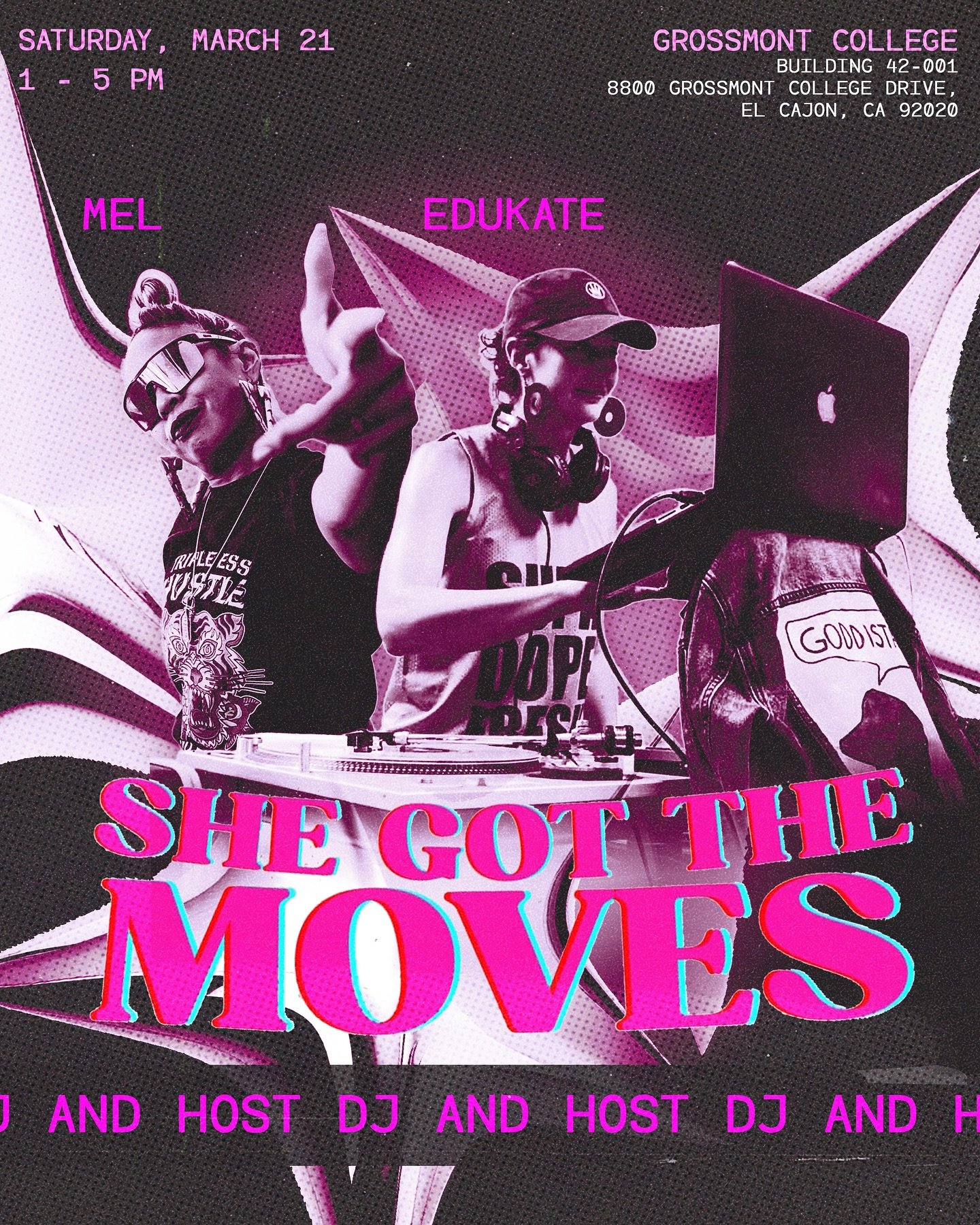 Meet our DJ + Host for SHE GOT THE MOVES

🎵 bgirledukate
🎤 @bgirlmel

They&rsquo;ll set the tone and keep the energy moving at SHE GOT THE MOVES! 

This women-led event is built on intention, culture, and community collaboration with @highleveldanc