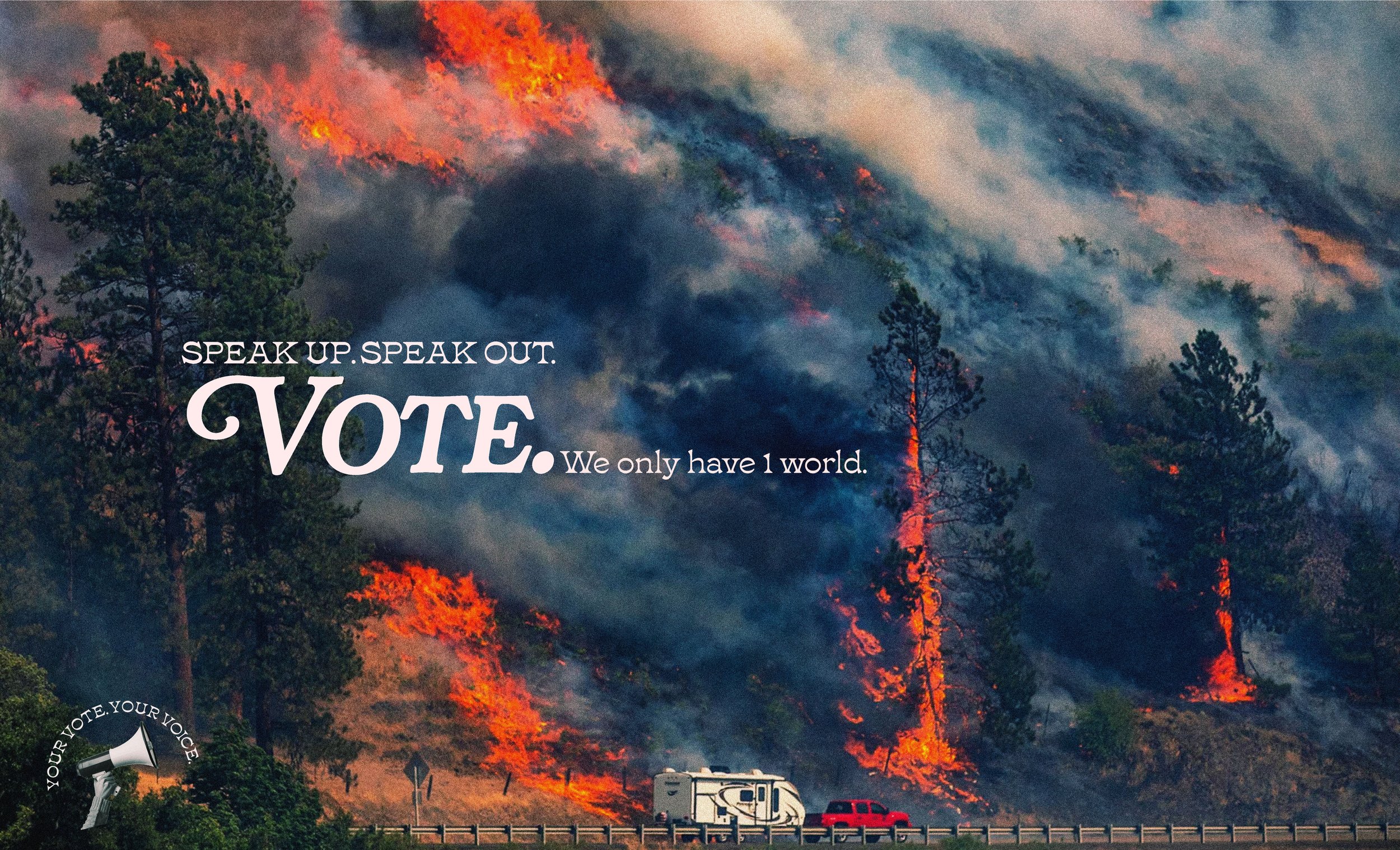 OOH Subway Ad: Wildfires