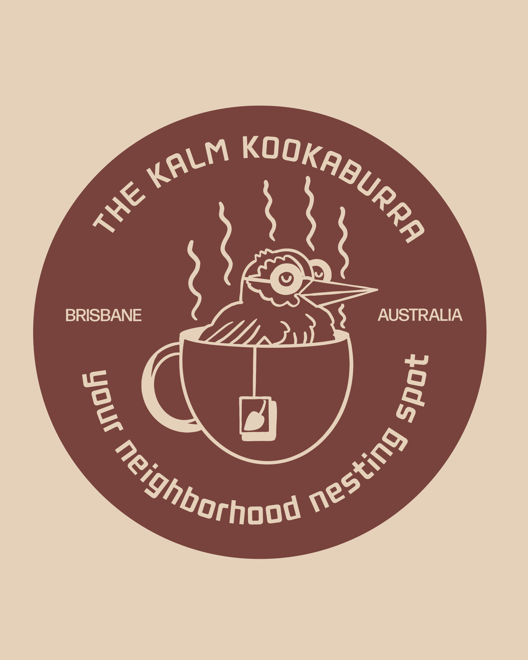 Logo with a background