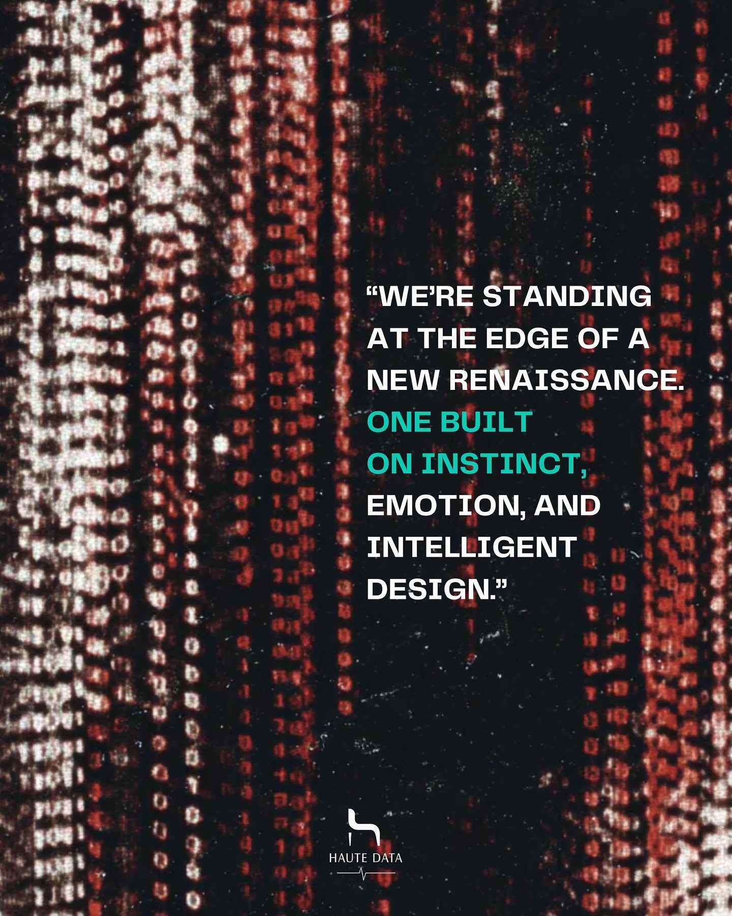 We&rsquo;ve optimized everything, except emotion.
The next advantage in creative tech isn&rsquo;t more data.
It&rsquo;s more imagination. ✨ 

Read our new essay on Substack: &ldquo;Dreaming in Haute Data.&rdquo;

#HauteData #AIEthics #CreativeTech #D