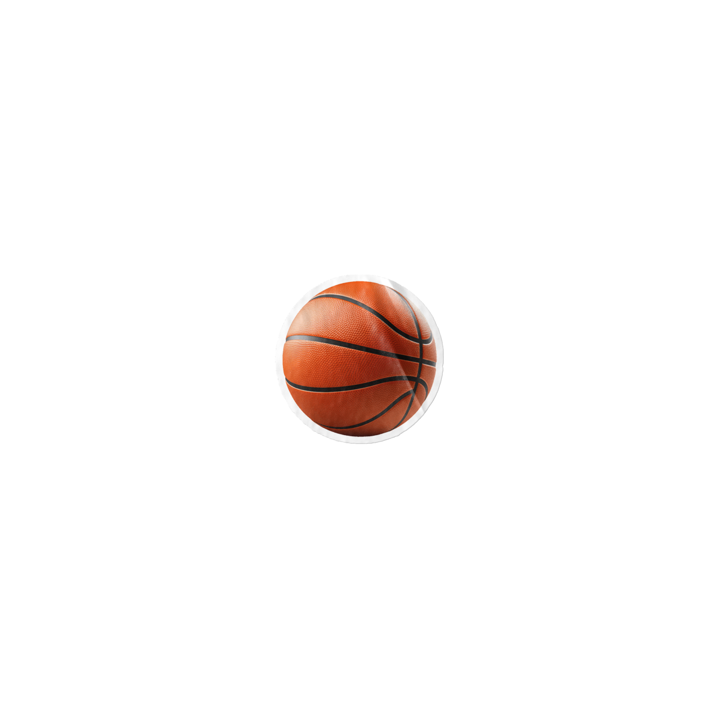 A basketball on a black background.