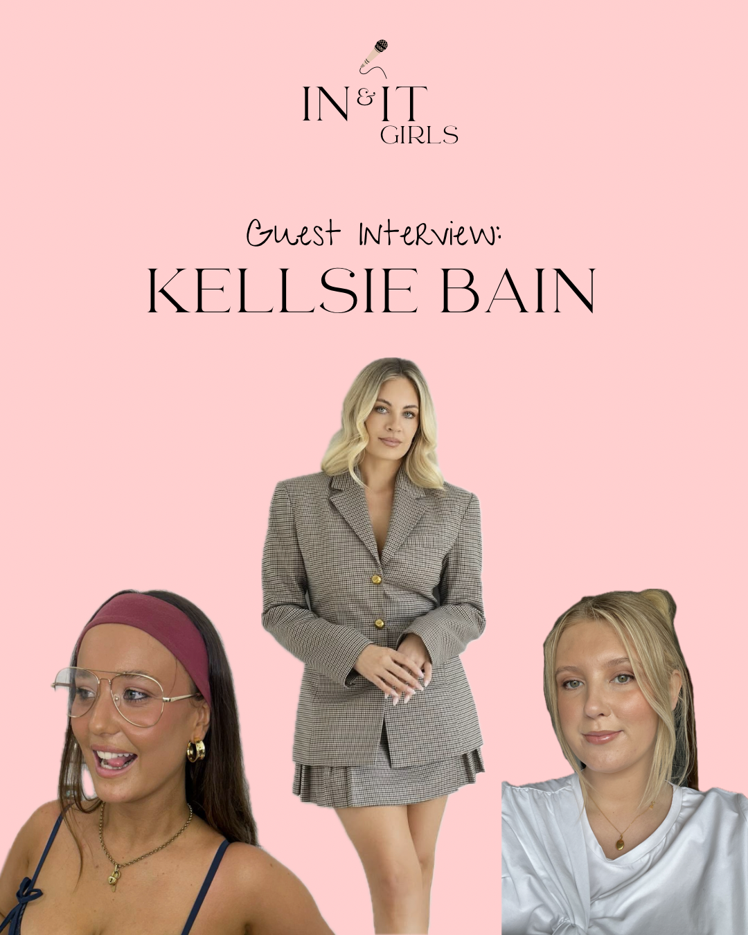 Close-up of a smiling woman with curly black hair, wearing glasses, hoop earrings, and layered necklaces, dressed in a white top with colorful stripes.