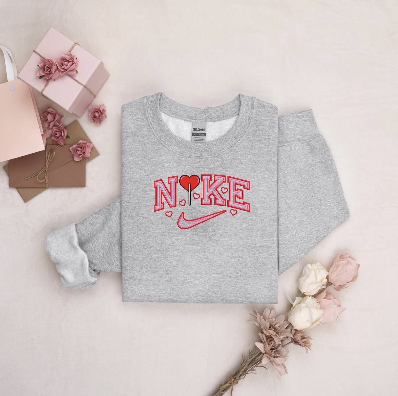 Sucker light Embroidered Sweater