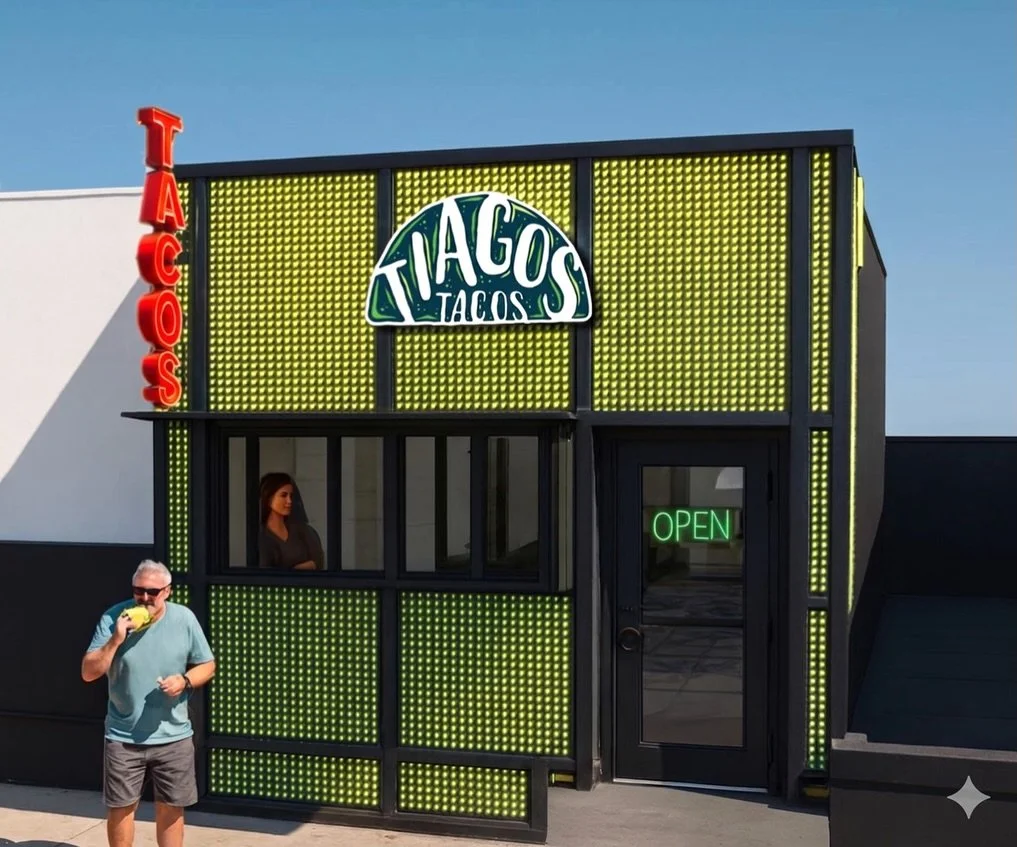 The owner of Tiagos Tacos had a clear vision for their Miami storefront. A custom aluminum screen that would define the face of the restaurant and create an operable opening to serve customers directly from the street. The look was there. The functio