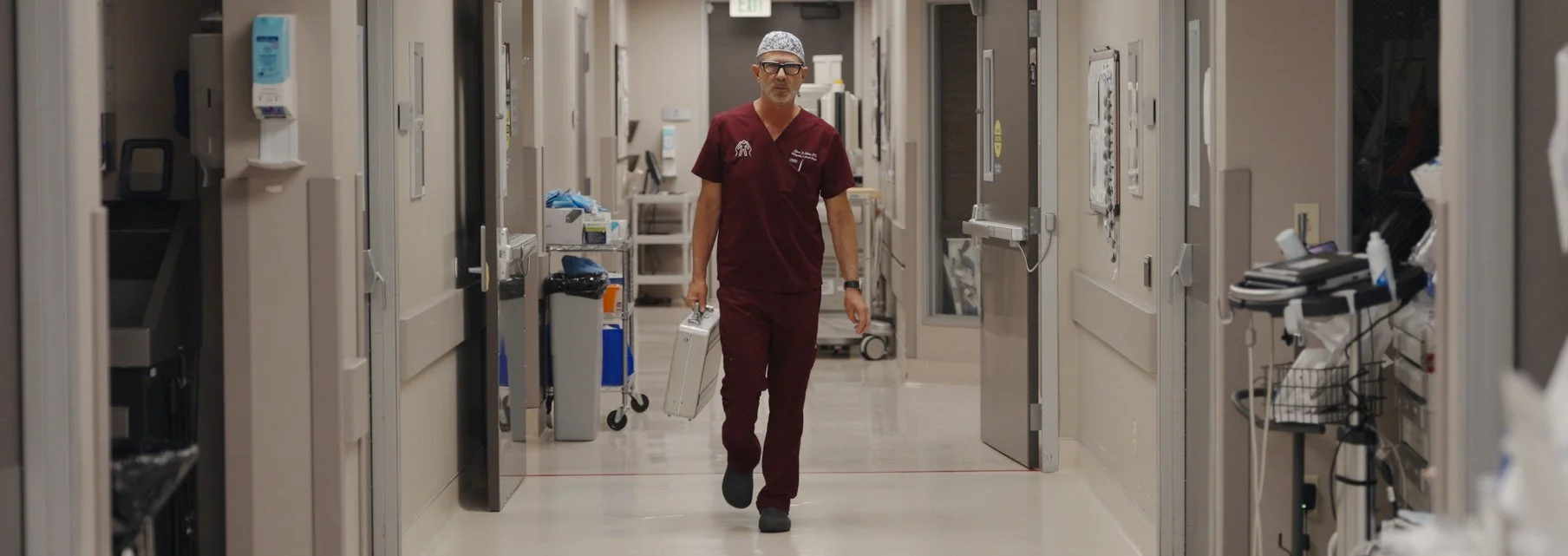 Hand Surgeon Walking