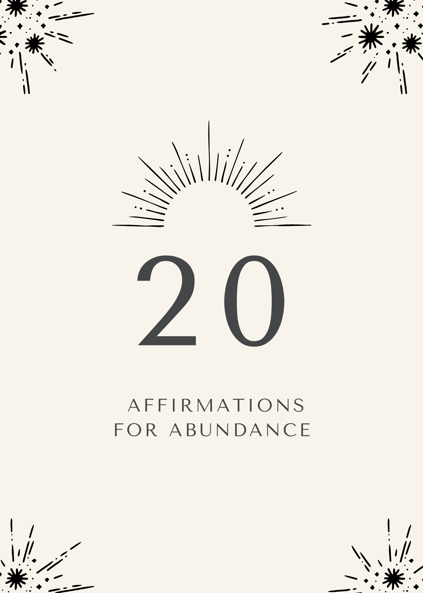 Affirmation cards - Digital product