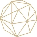 Geometric wireframe sphere with interconnected lines