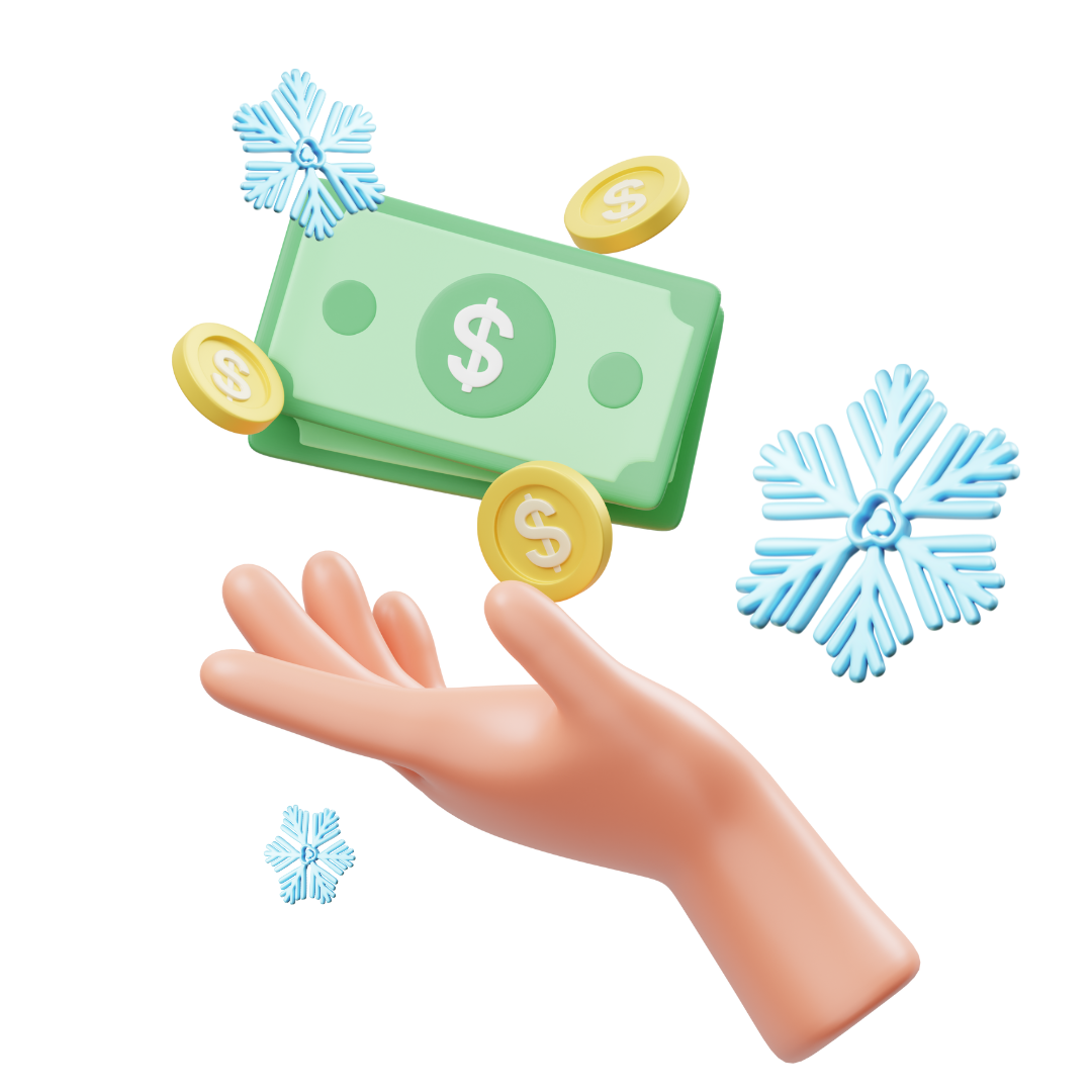 Illustration representing Victorian cooling rebates and energy savings.