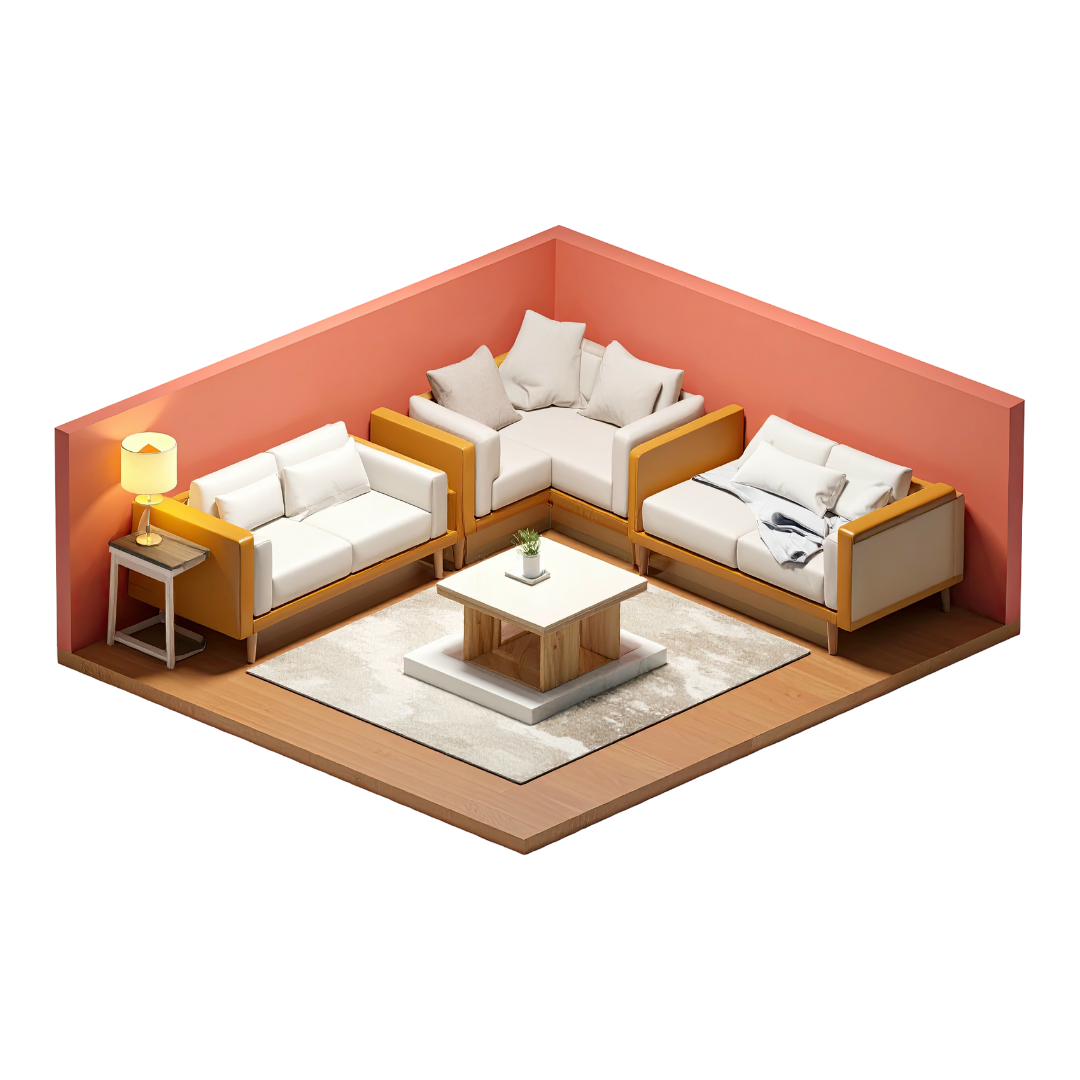 Icon graphic representing smart home comfort control