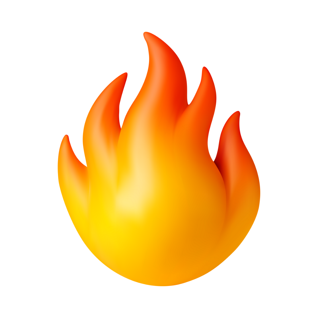 Icon representing safe and clean electric fireplace heating