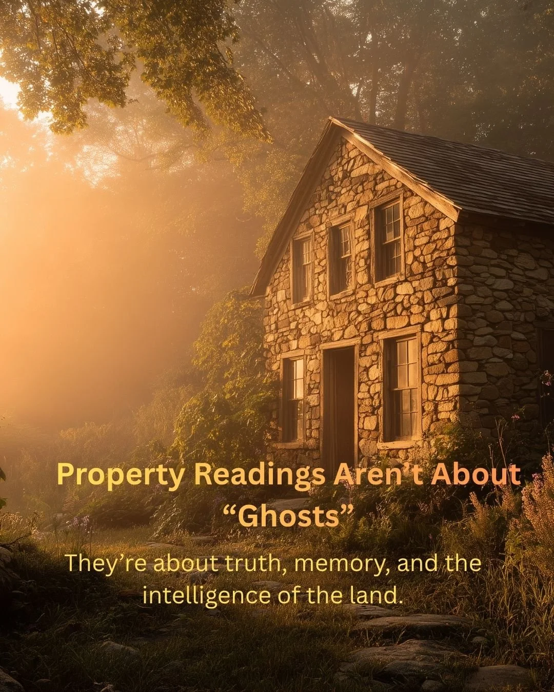 The land is always speaking &mdash; not in superstition, but in memory, intelligence, and truth.
Property readings reveal what the soil, the structure, and the story have been holding all along.
If you&rsquo;ve ever felt a space &ldquo;talking&rdquo;