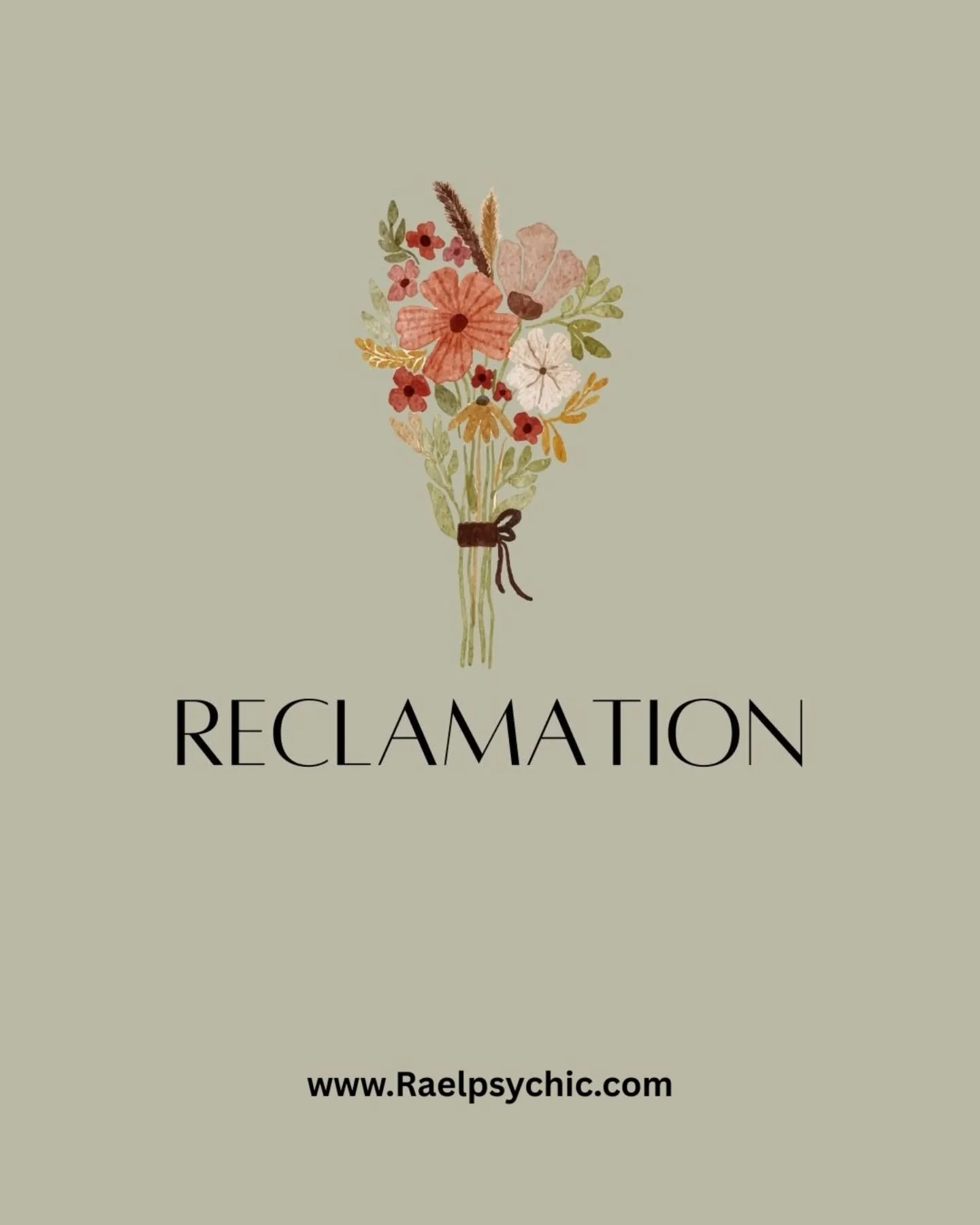 Reclamation is the moment you gather yourself back. The moment you decide that the parts of you that were silenced, softened, or set aside deserve to return home.

This week&rsquo;s word invites you to retrieve what you abandoned to survive &mdash; y