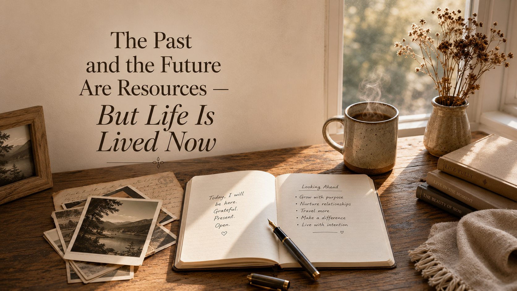 The Past and the Future Are Resources- But Life Is Lived Now
