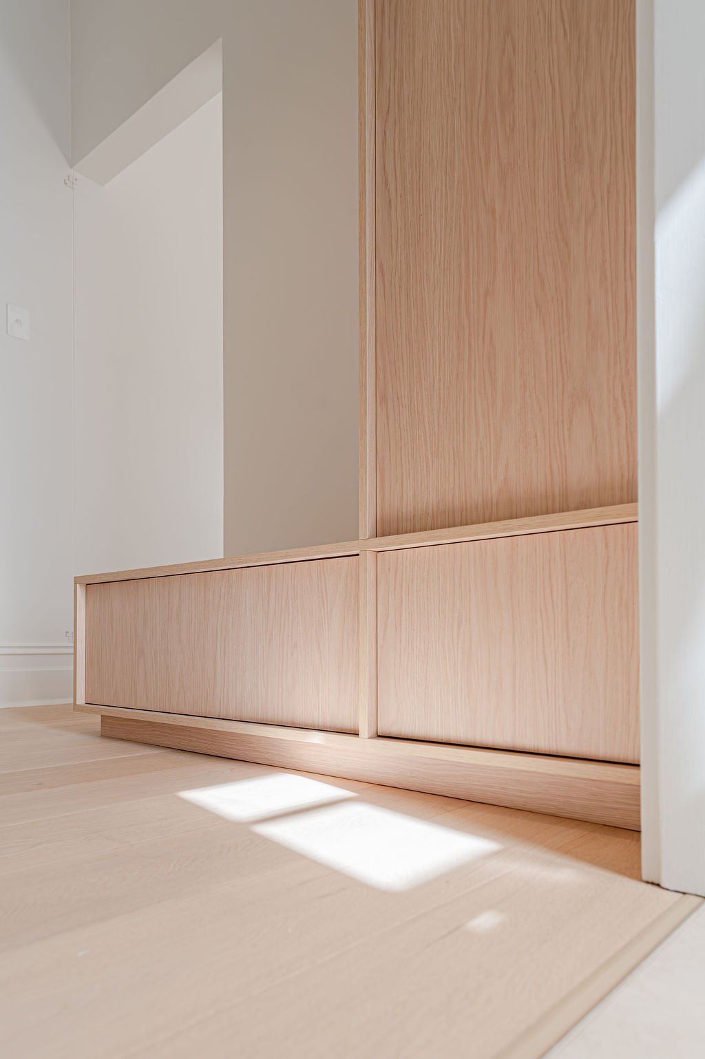 Timbergrain cabinetry storage