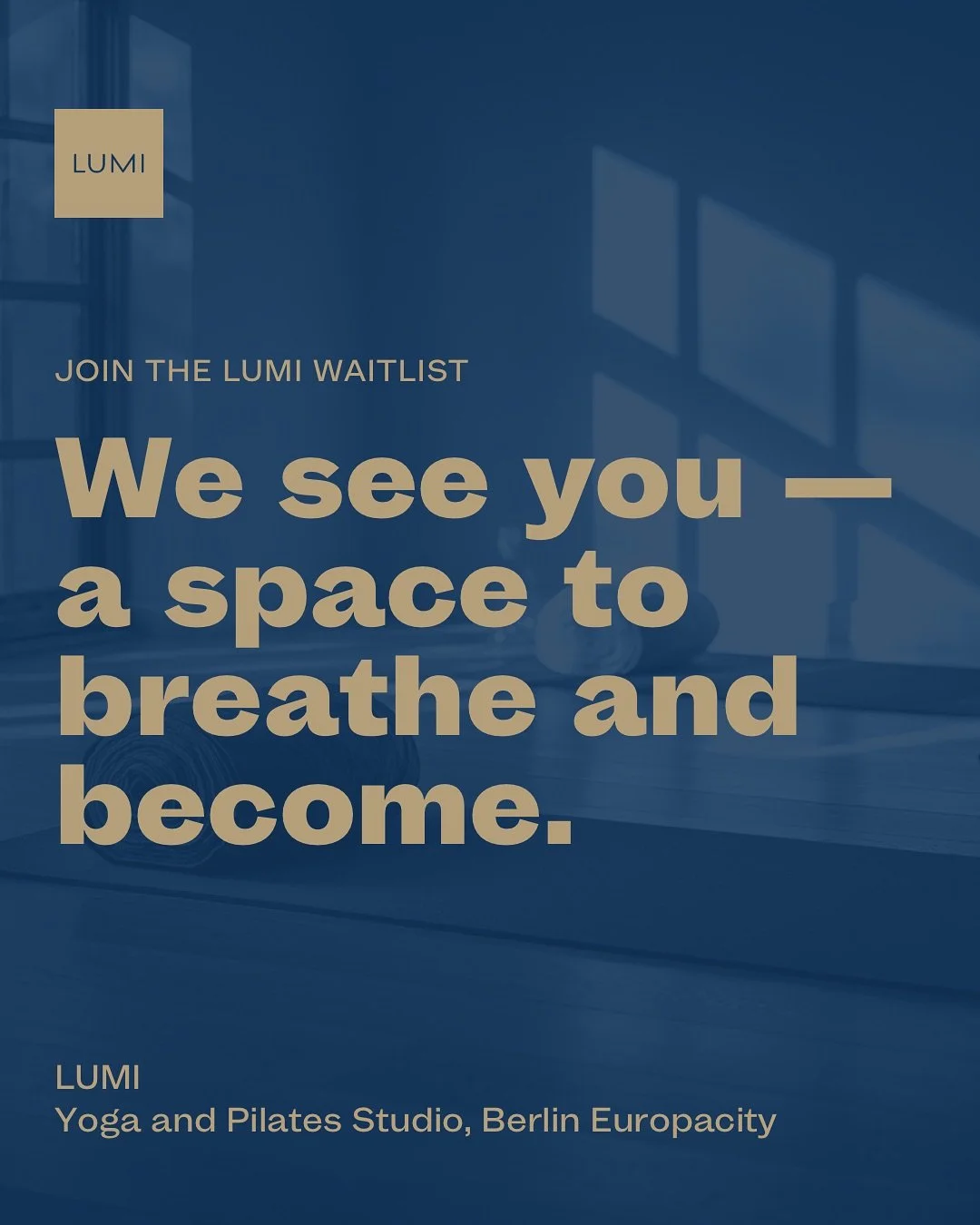 To the people who crave space to breathe and move with intention &mdash; we see you.

You want movement that restores and strengthens without overwhelming your life.

You want a studio where you can arrive as you are and leave feeling more like yours