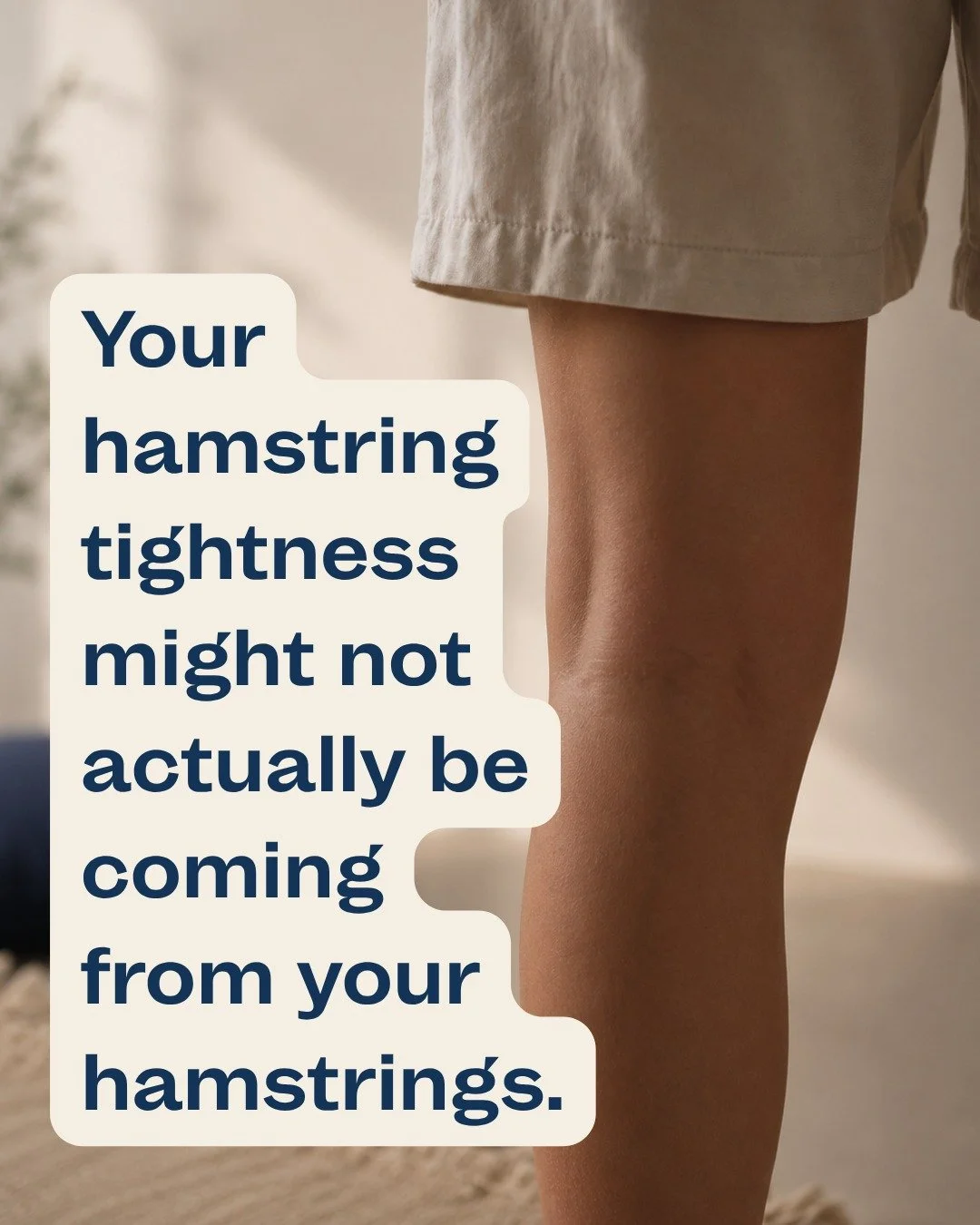 We treat the body like a collection of separate parts. A tight hamstring. A stiff neck. A sore lower back. So we stretch the back of the leg, harder and longer, wondering why nothing shifts.

But your anatomy doesn&rsquo;t work in isolation.

Inside 