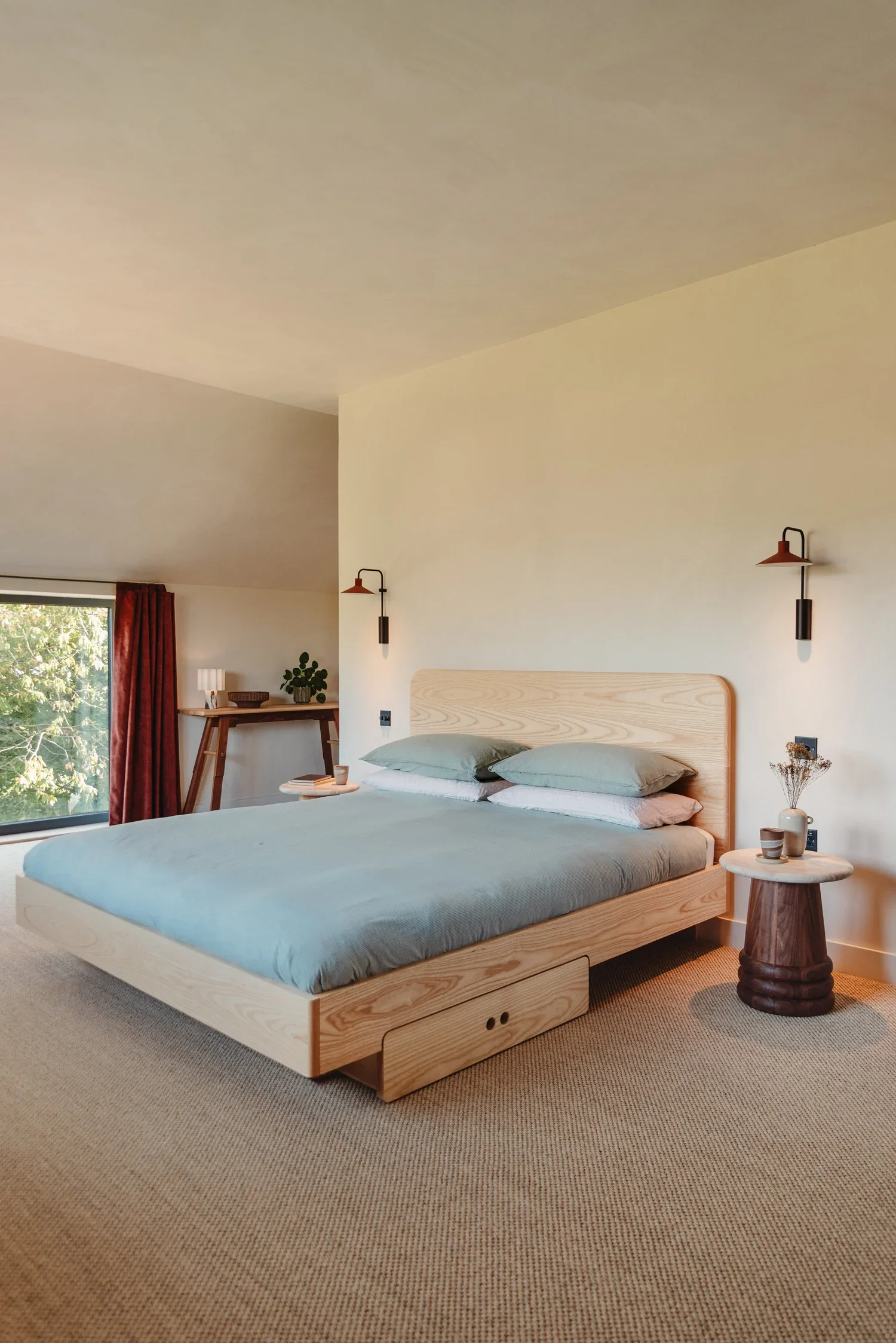Hero: Border Bed by Barnby Design in solid ash – British-made timber bed