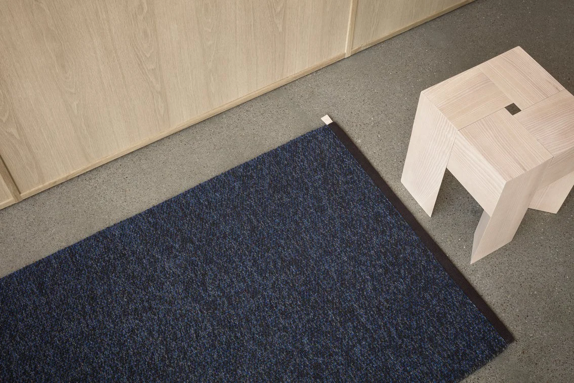 Terrazzo rug by Kasthall – textured woven bouclé detail - Colour Azurite