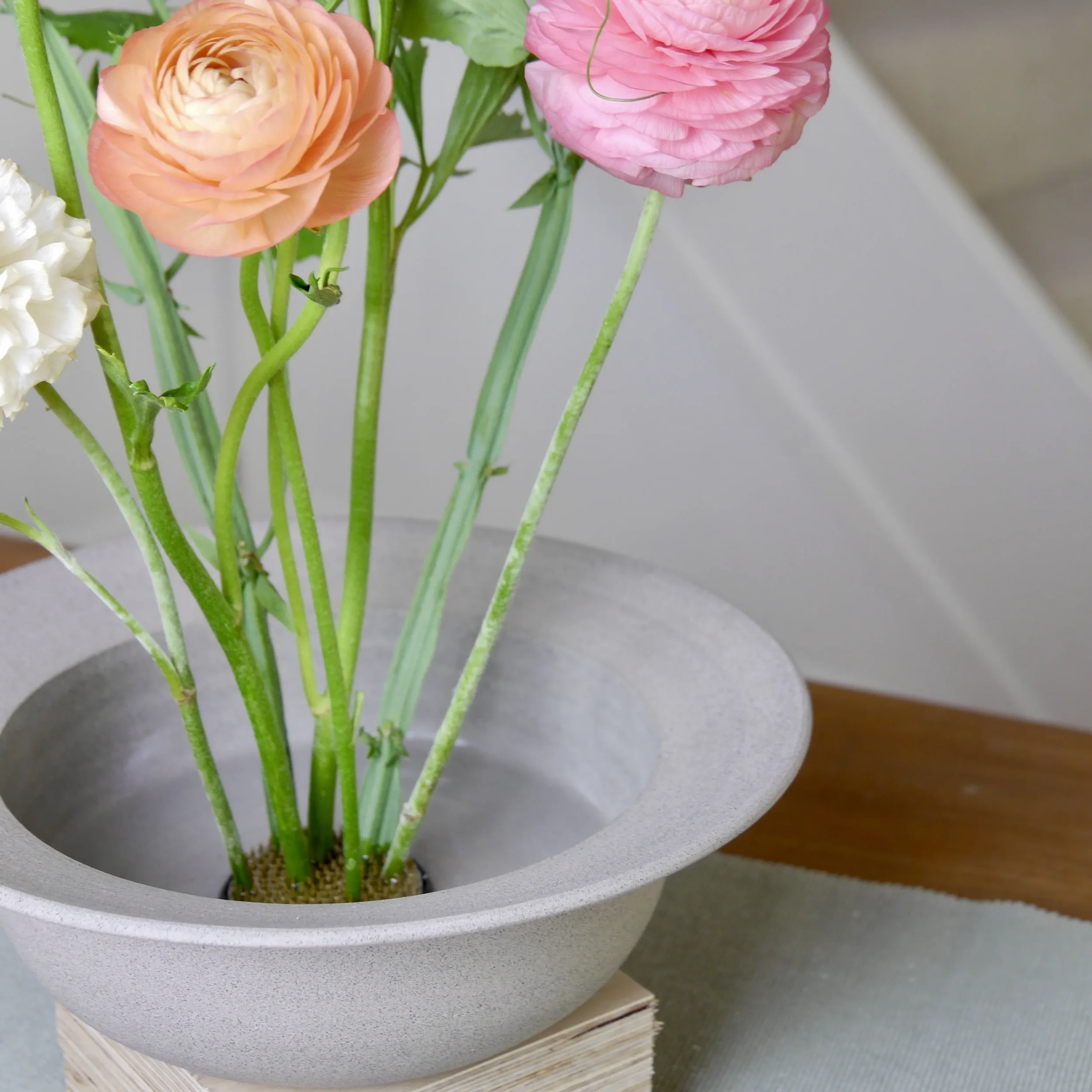 Centrepiece Bowl for ikebana stile arranging by Throw to Fire