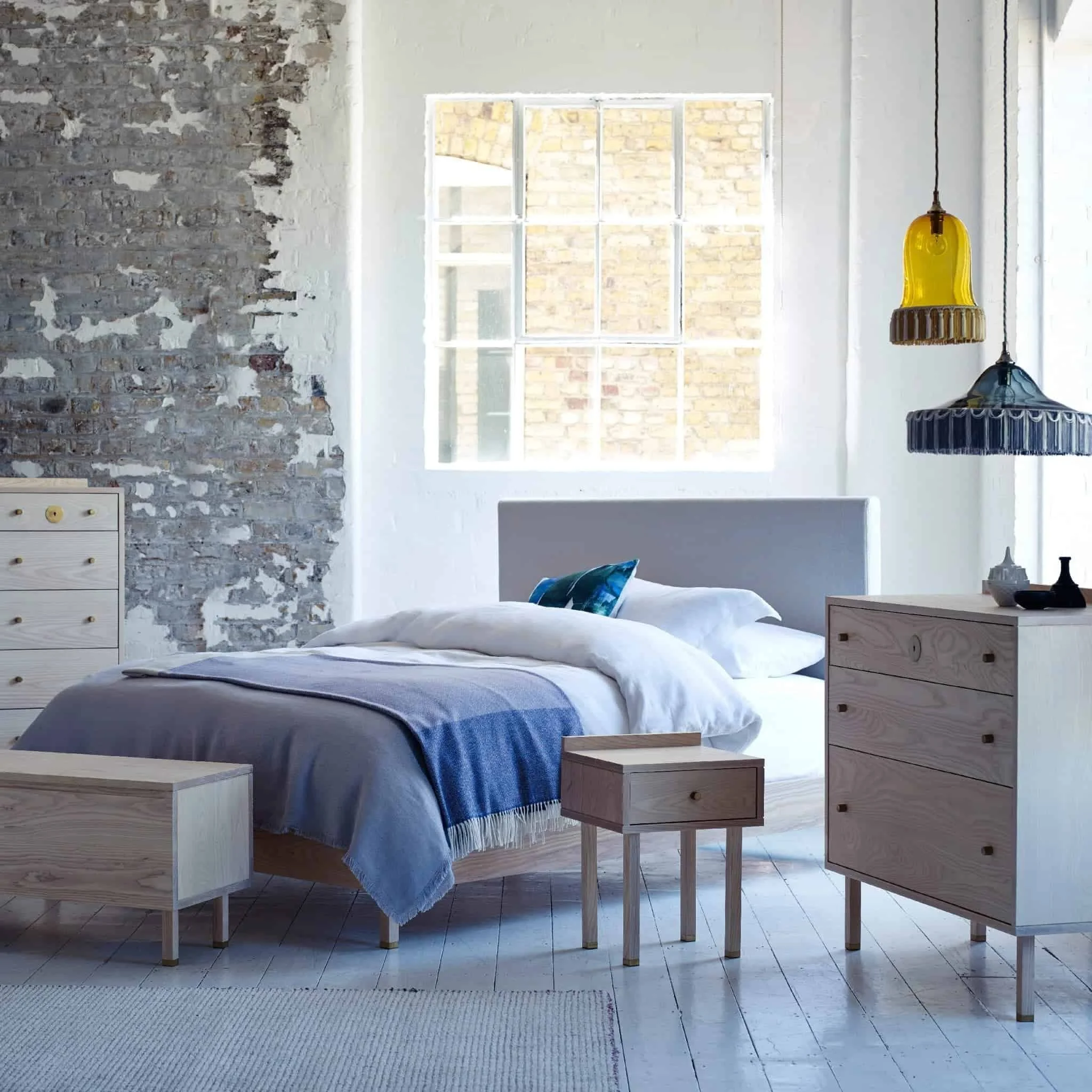 Another Country Tallboy TWO in a contemporary bedroom