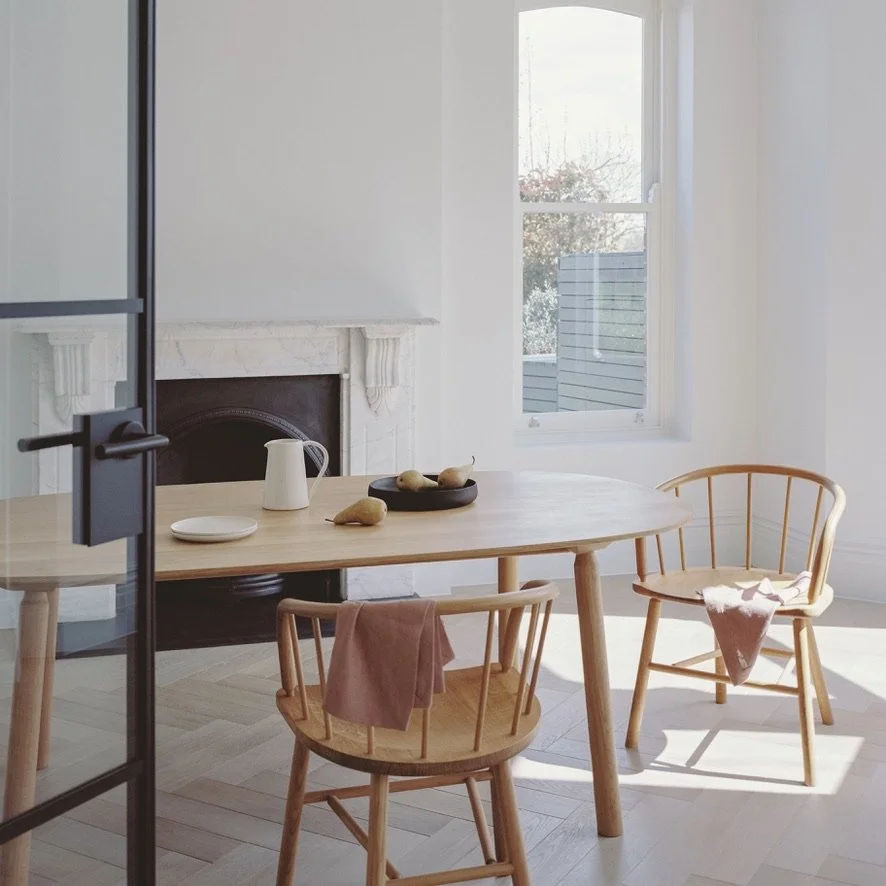 David Irwin Hardy Chair by Another Country in a contemporary dining interior