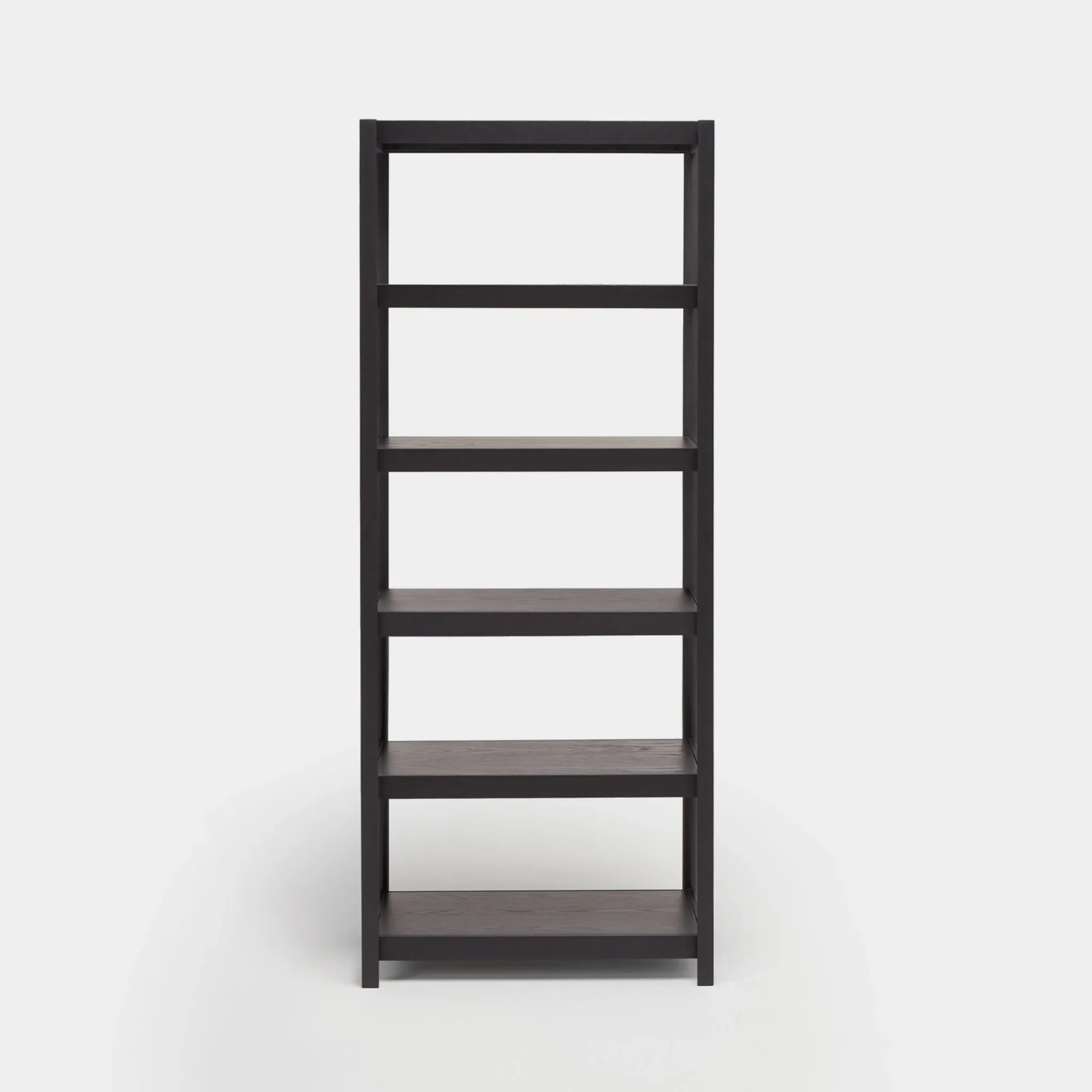 Another Country Fram Shelving in black lacquered ash