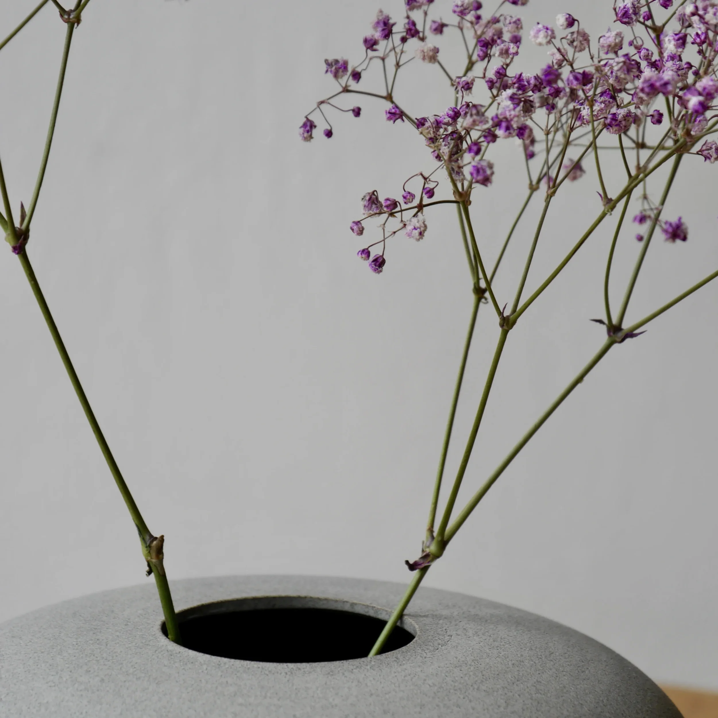 One-of-a-kind wheel-thrown Stone Vase by Throw to Fire