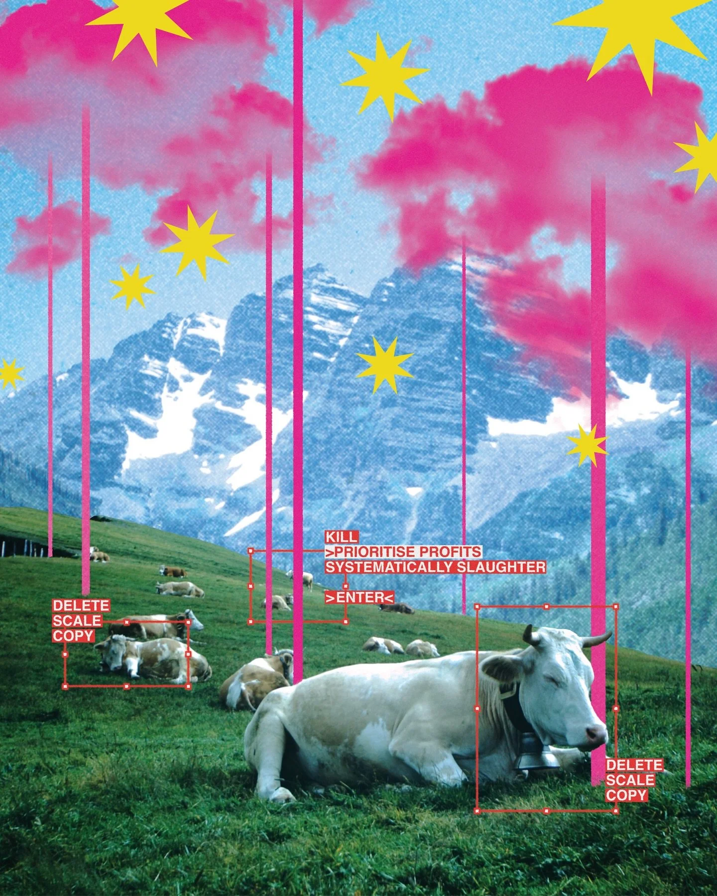 nothing natural about systematic destruction 

#poster #design #art #graphicdesign #texture #risograph #surrealism #collage #print #wallart