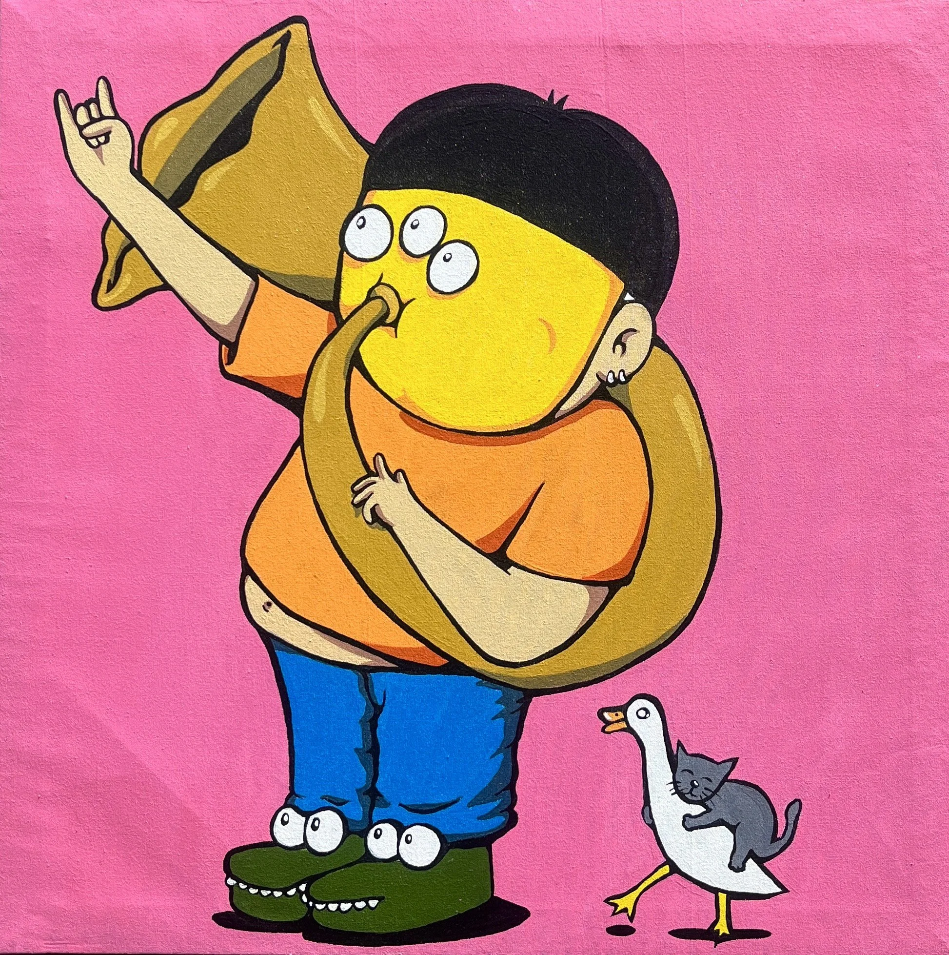 Contemporary pop art painting by Indonesian artist Hara.ly.jpeg