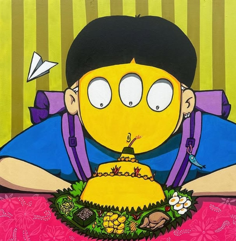 Contemporary pop art painting by Indonesian artist Hara.ly.jpeg