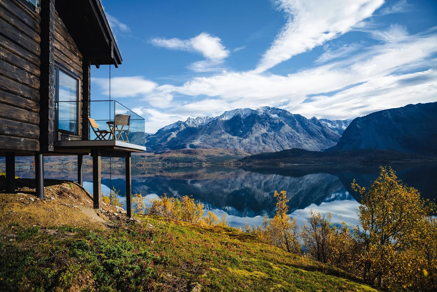 Haus Bjørka: Blockhaus desselben Entwurfs am Ullsfjord