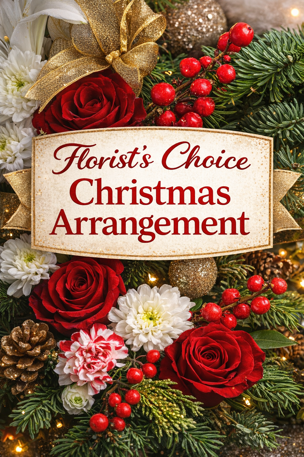 Festive Florist's Choice Christmas Arrangement