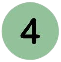 Green circle with the number 4 in black inside