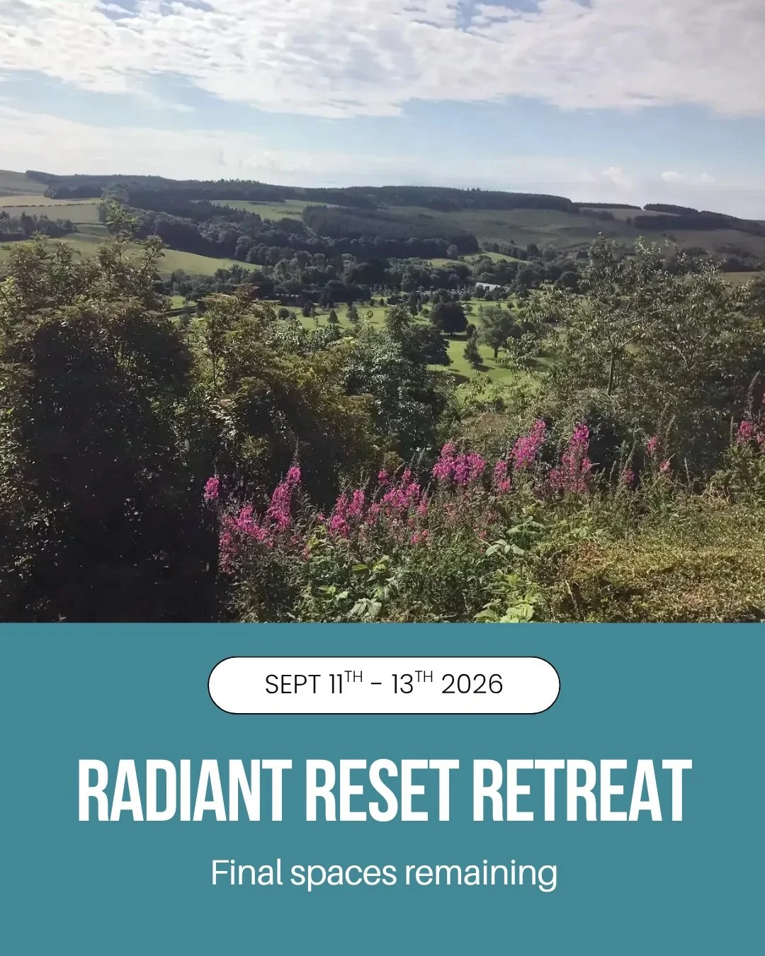 Here's what's left for September ➡️

Most of our rooms are now sold out, so it's your final few days to book. 

We cap this retreat at twelve, and not as a marketing line. Twelve is the number where every practice can be adapted to the person in fron