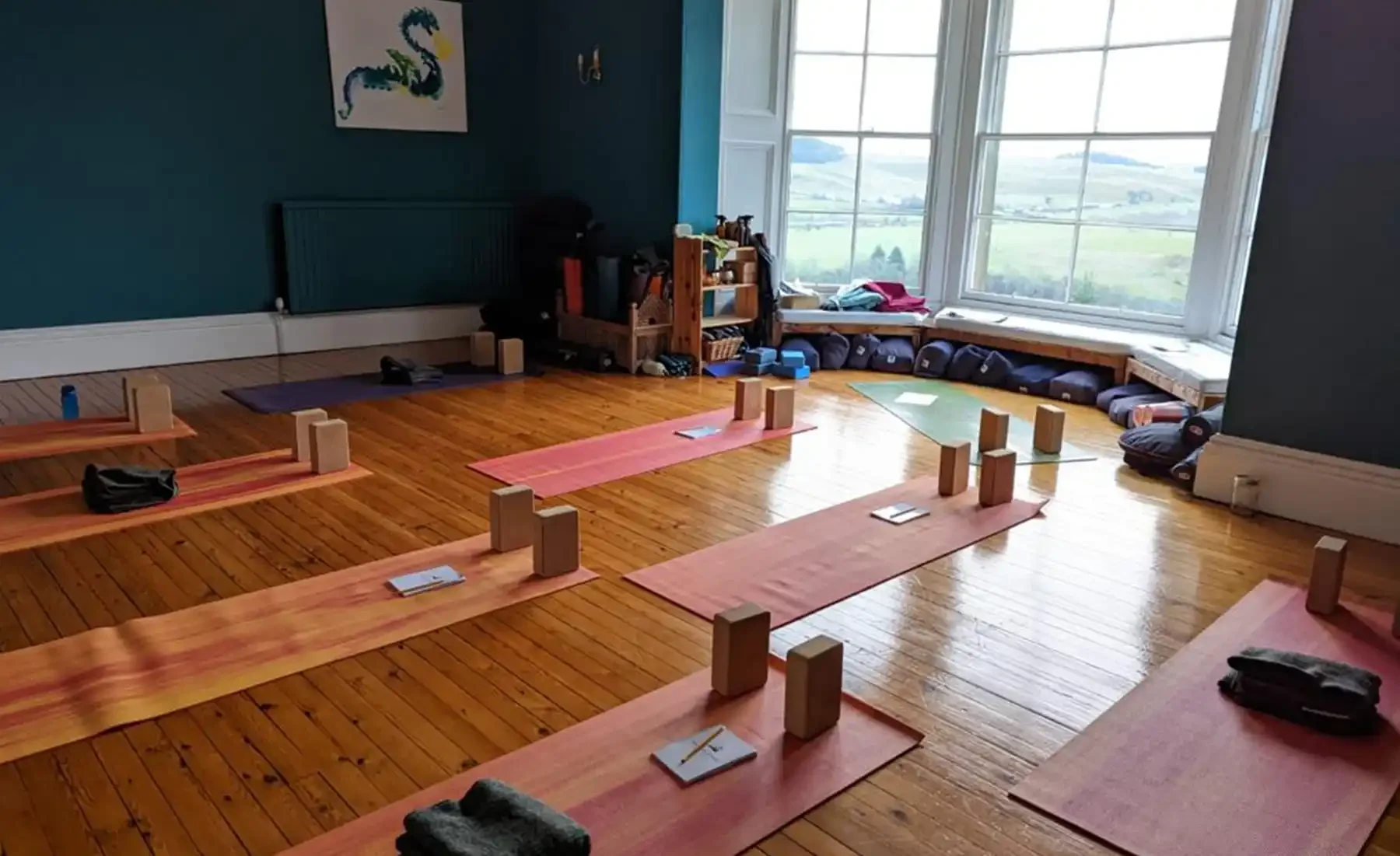 Light-filled yoga and meditation studio in Scottish Borders
