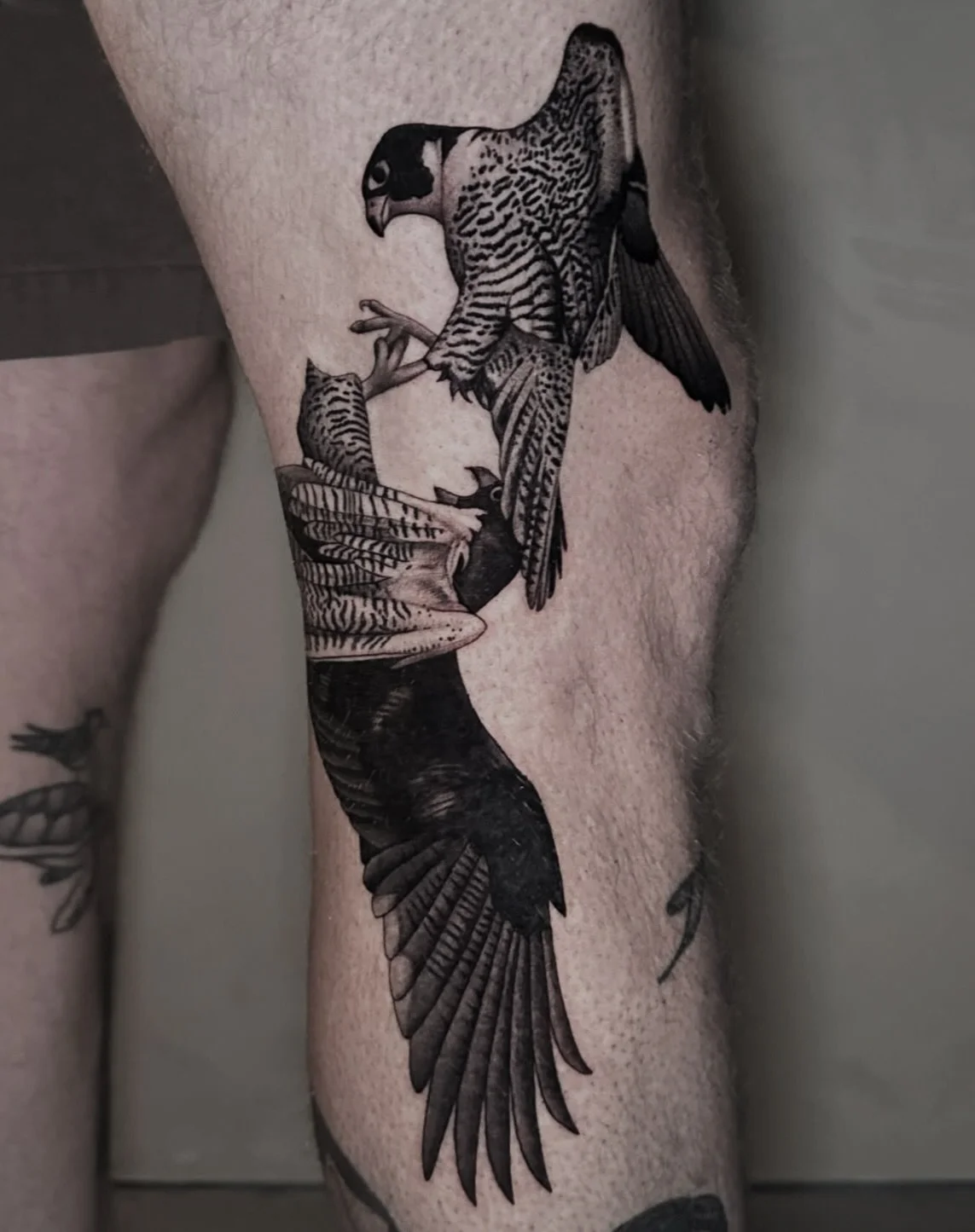Stunning falcon piece, hit up @nilafaith for booking!