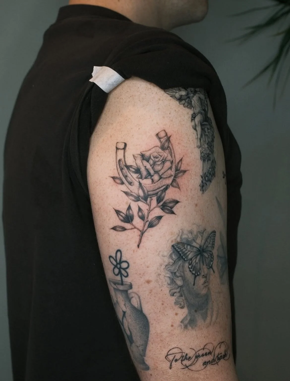 Lucky rose 🥀 from @delourdes.tattoo flash sheets! Hit up Em directly for bookings