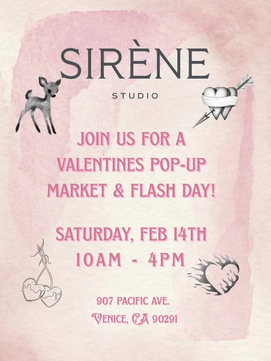 So excited for the &lsquo;love notes&rsquo; pop-up market and flash weekend with @littlelunchcoffee ! We will have flash designs available all weekend at the studio, Swipe here to check them out and stop by this Saturday for sweets, treats &amp; flas