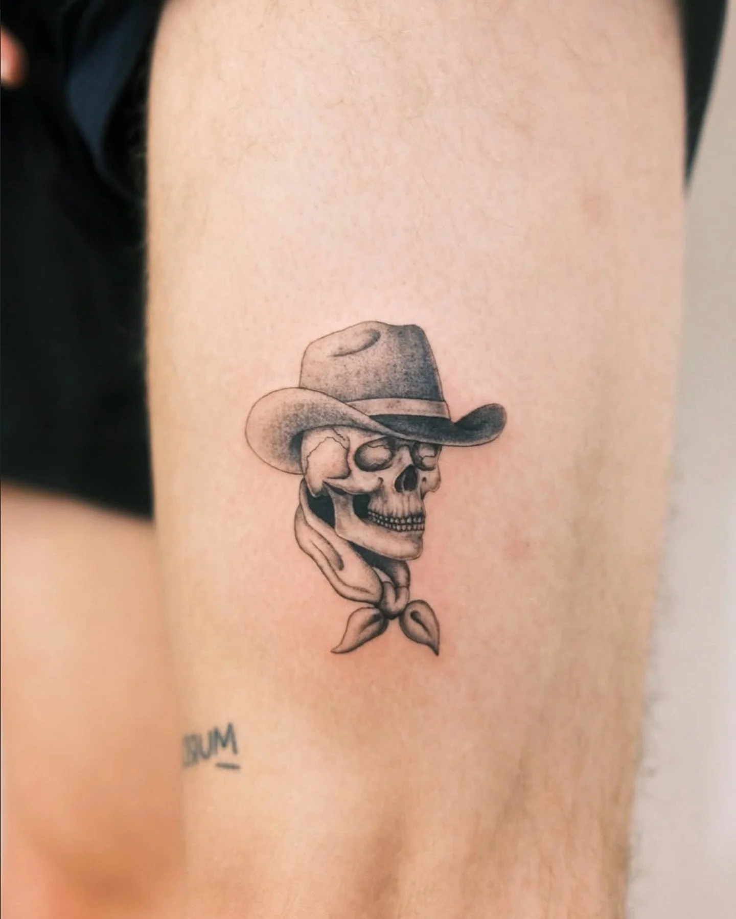 Cowboy by @delourdes.tattoo 
Hit up Em for more bookings!