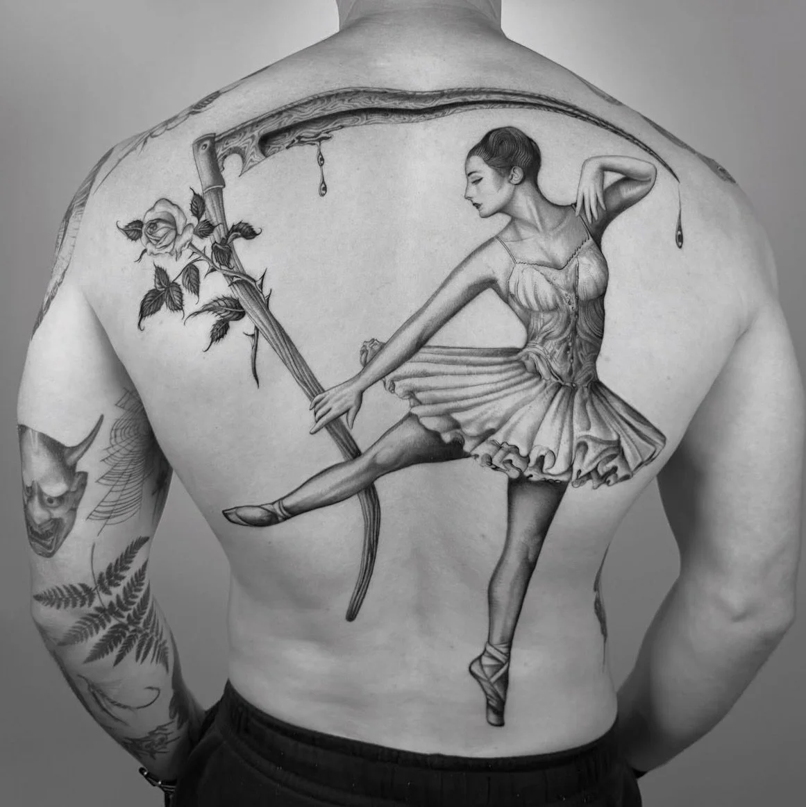 Full back for Eric made by @lepapillon.tattoo 
Check Daniel&rsquo;s page for inquiries!