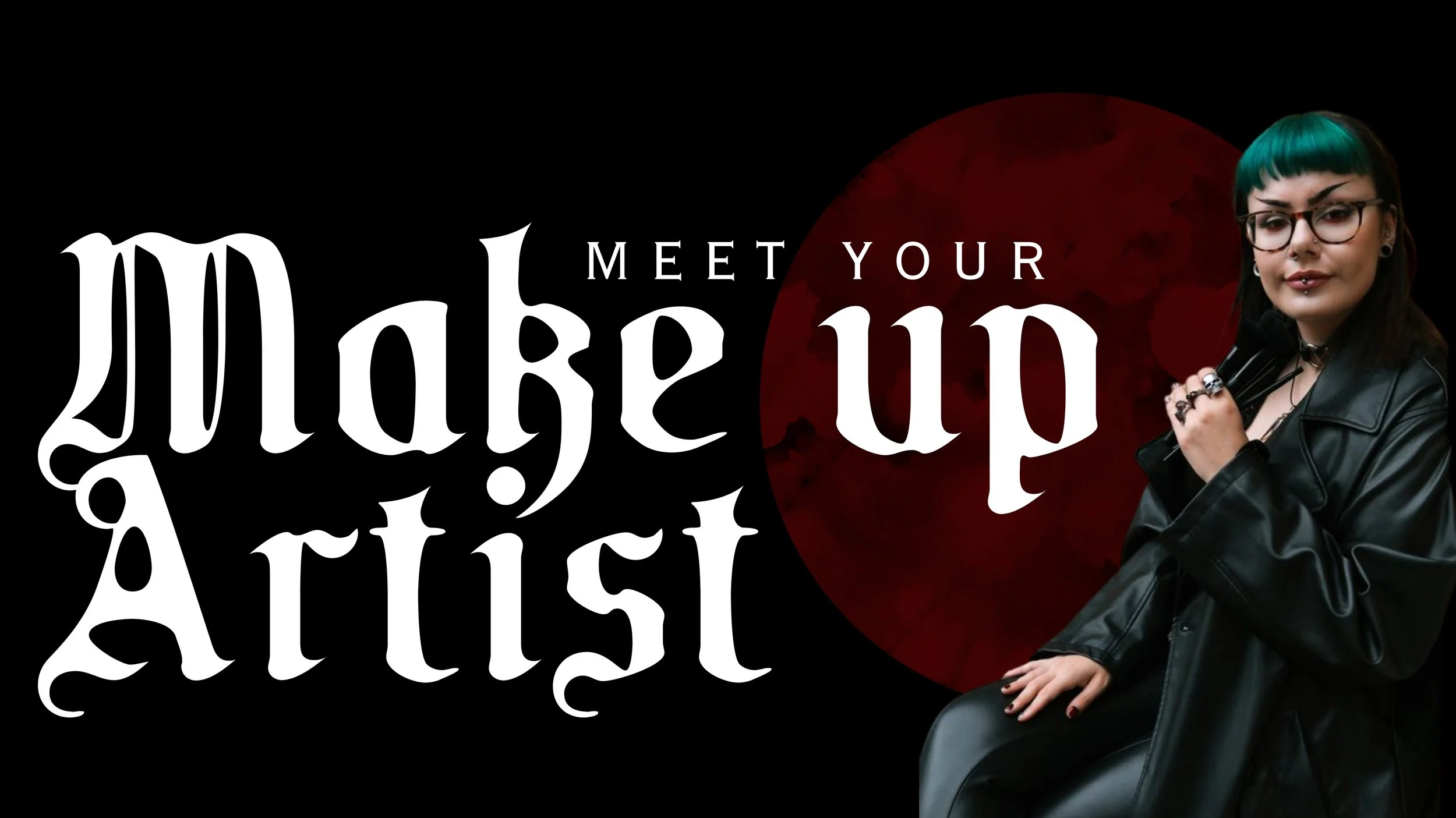 Portrait of Sira Rose, alternative and gothic wedding makeup artist based in the UK