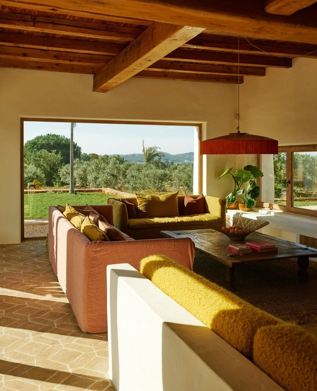 The Living Room ⁠
⁠
Ibiza Finca⁠
⁠
📸 @danielschaeferstudiof for @ad_germany⁠
⁠
Linen Sofa @maisondevacances⁠
Boucl&eacute; wool @lamaisonpierrefrey⁠
Rafia Lamps @honoredeco⁠
Book @assouline⁠
Floor @cotto_etrusco⁠
⁠
Moodboard and Interior by @blessed