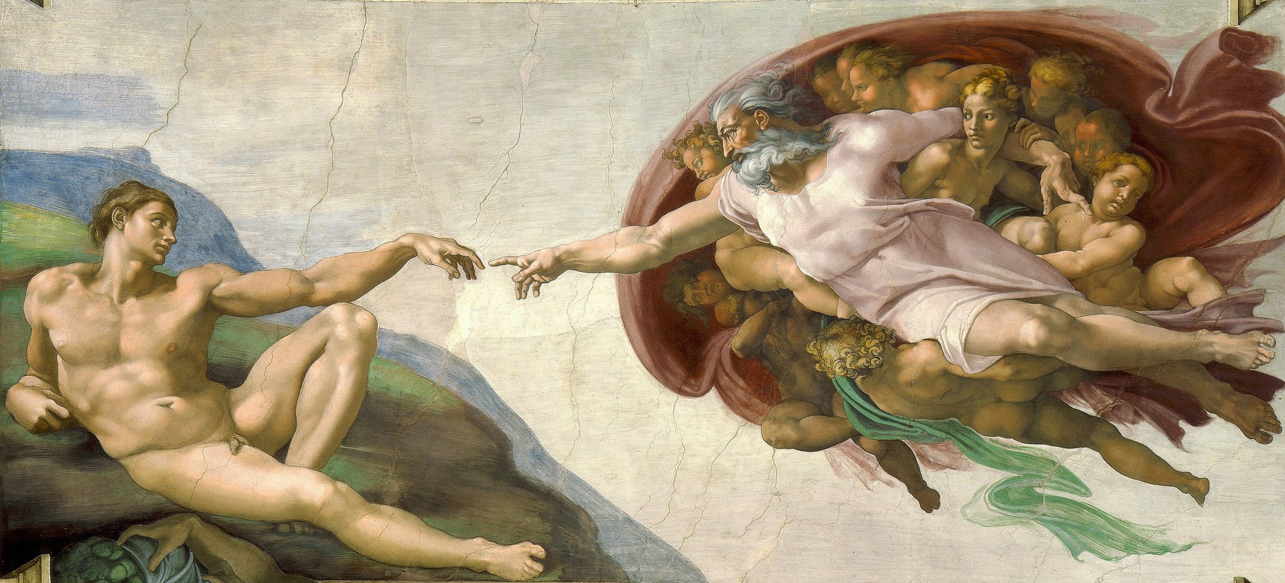 Inspiration: The Creation of Adam by Michaelangelo 