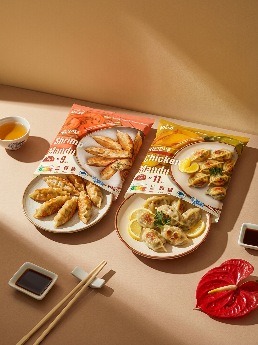 Firefly_Gemini Flash_Create a visually appealing commercial photography shot for Shrimp Mandu and Chicken  364920.png