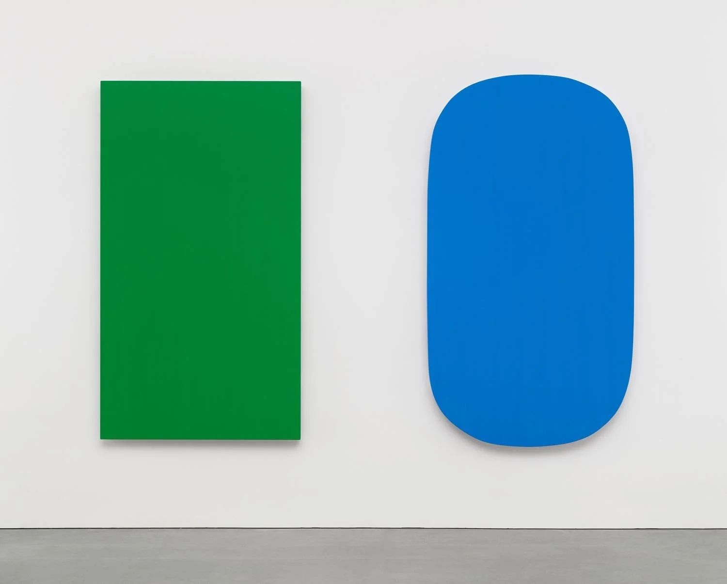Ellsworth Kelly, Green Blue, 2015, Oil on canvas. © Ellsworth Kelly 