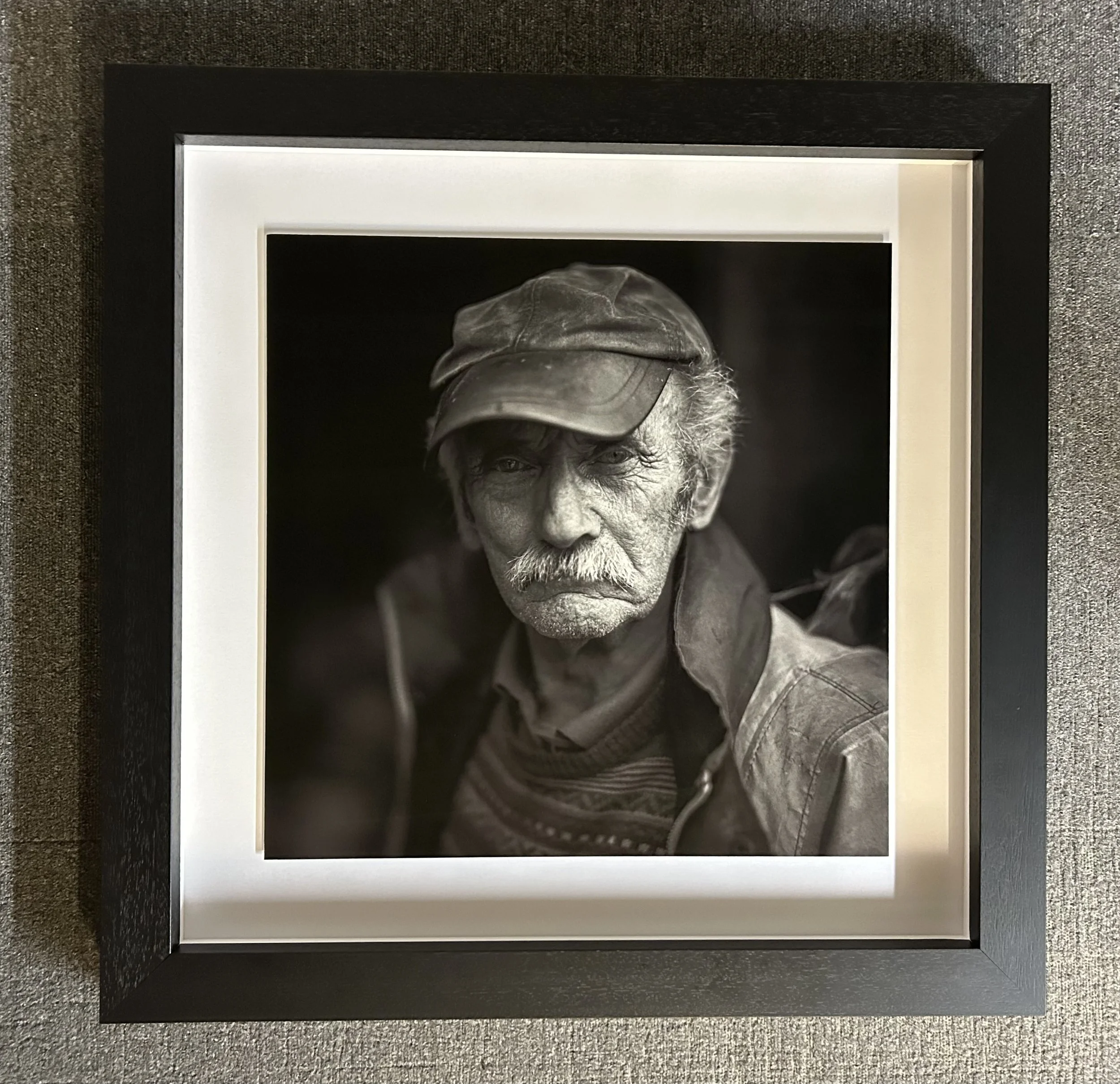 black custom framing